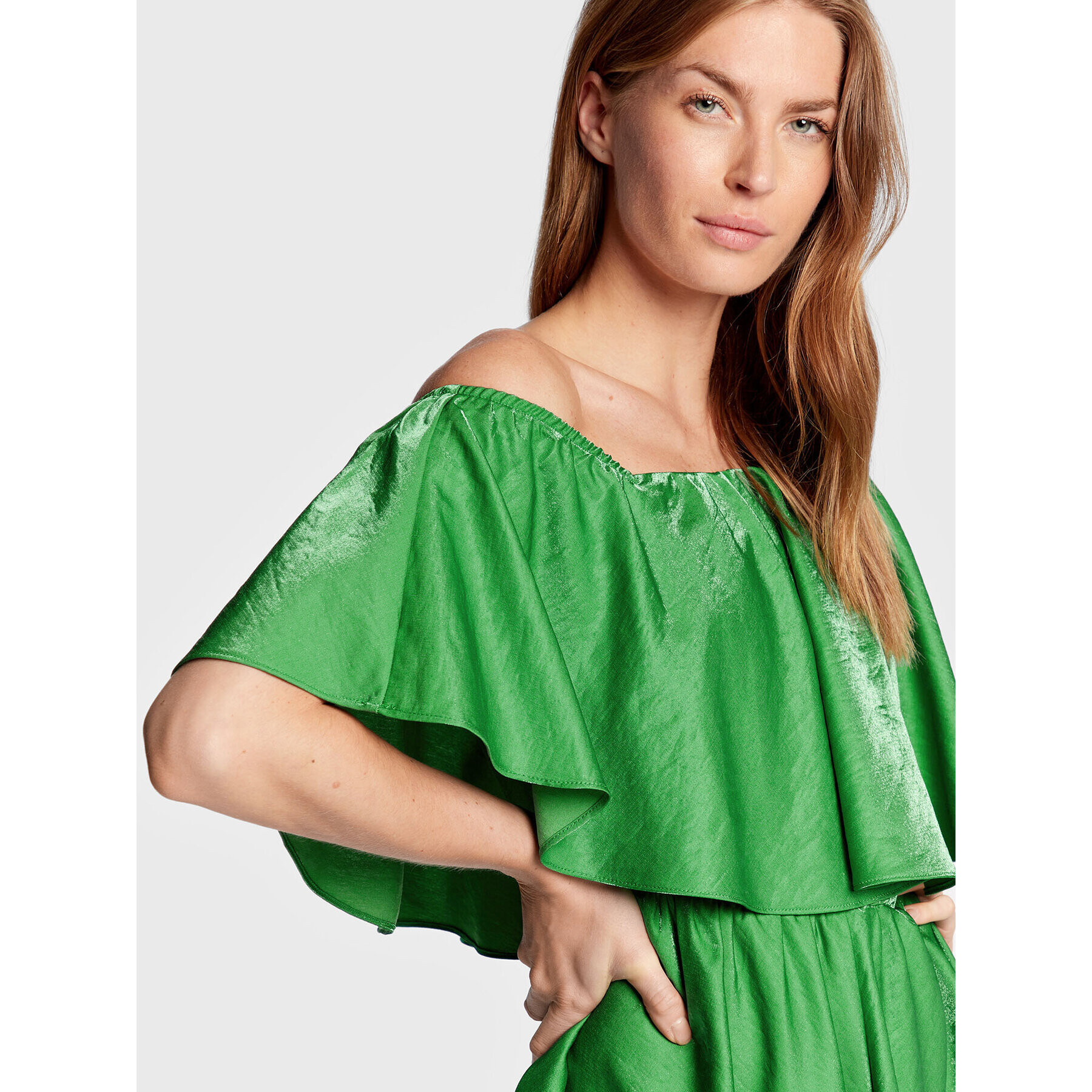 Glamorous Salopetă GC0623 Verde Regular Fit - Pled.ro