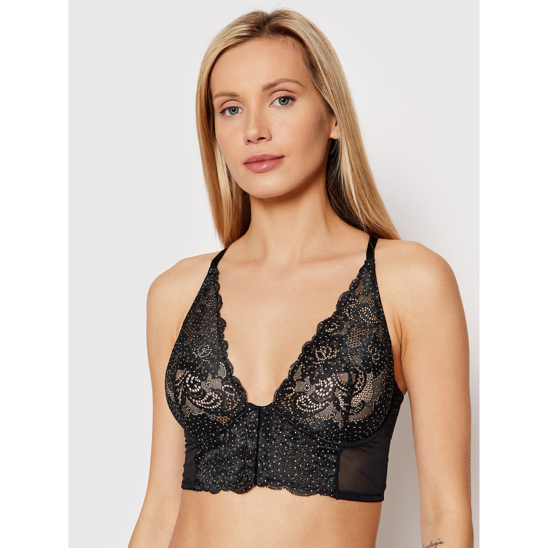 Gossard Sutien Bralette Glitter 17708 Negru - Pled.ro