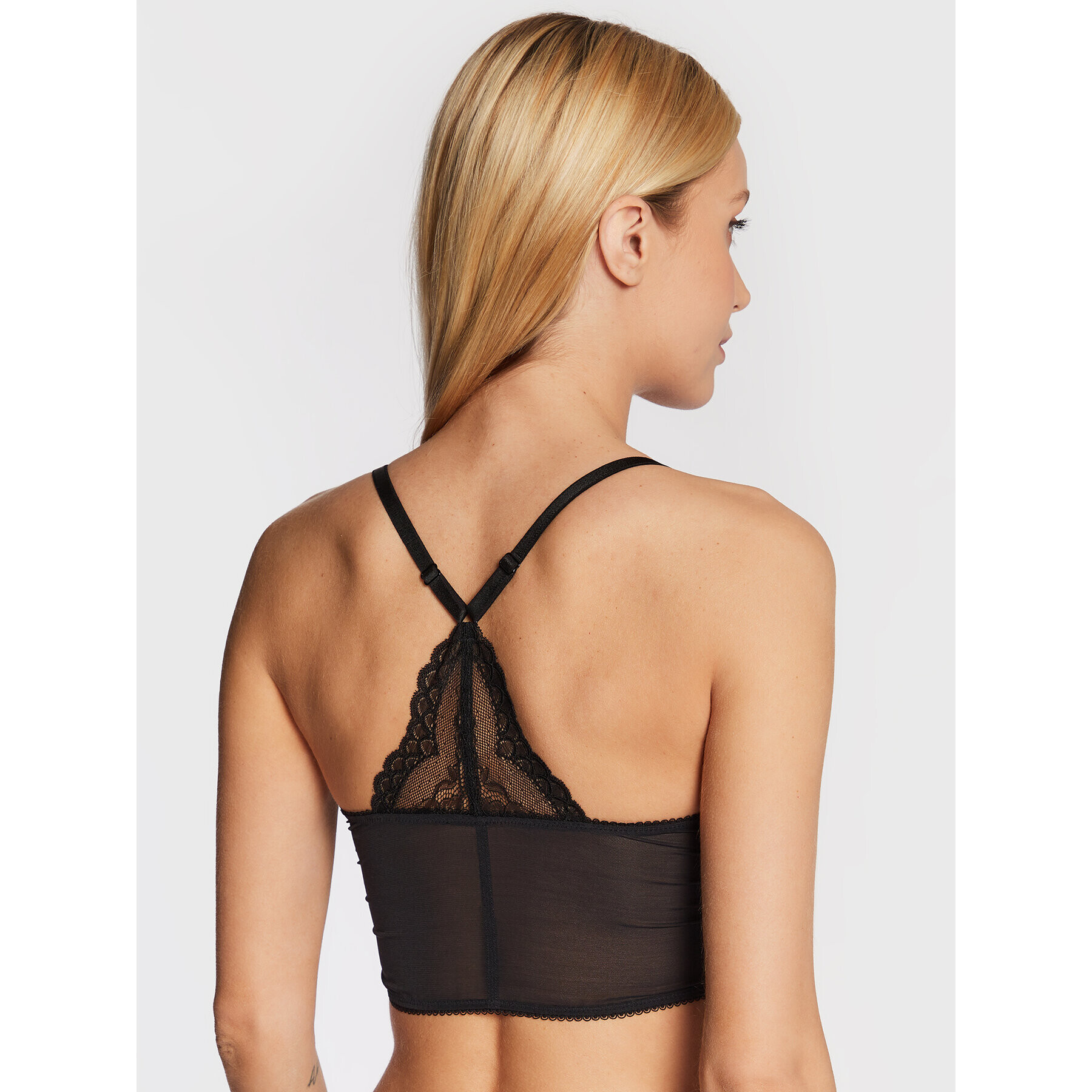 Gossard Sutien Bralette Superboost Deep V 7718 Negru - Pled.ro