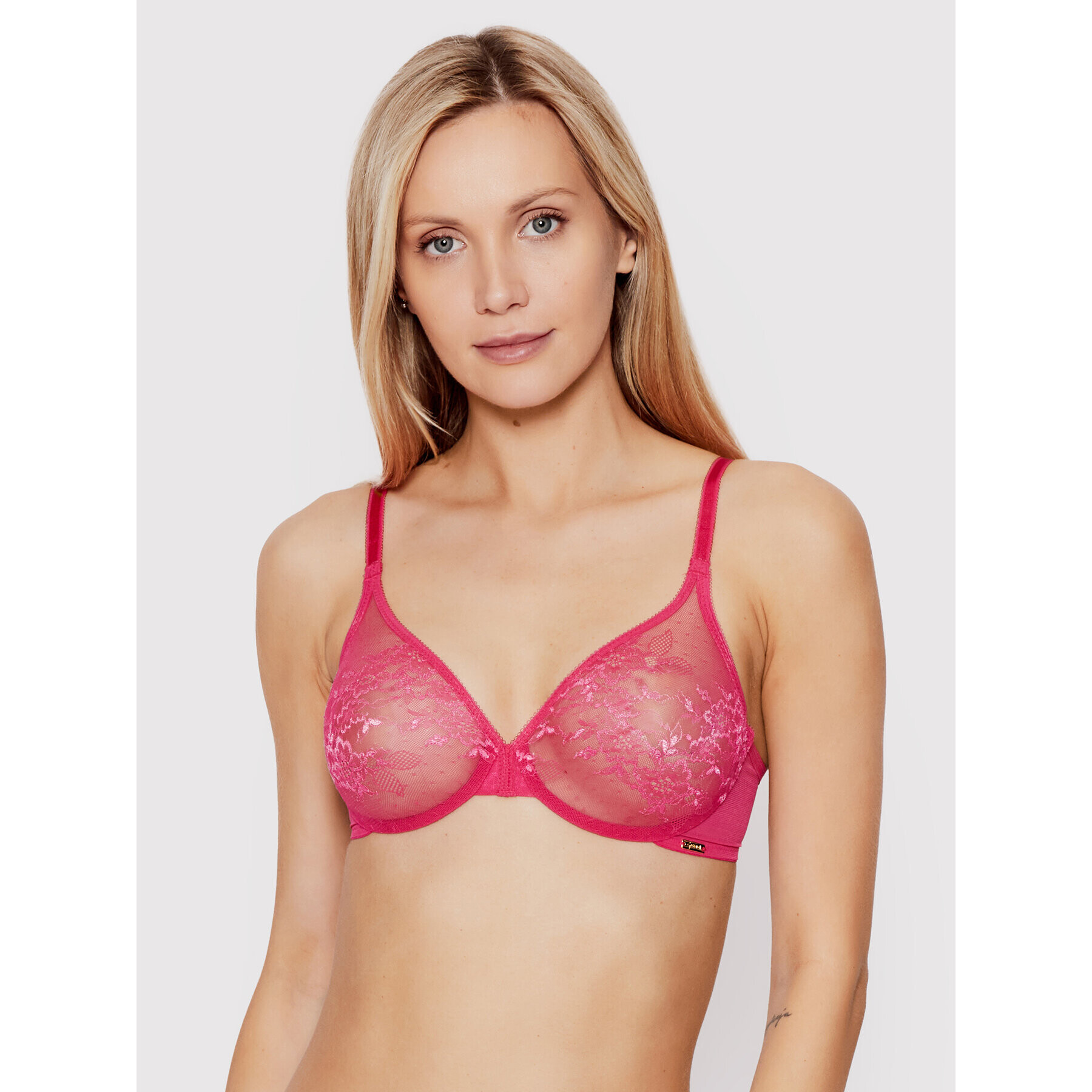 Gossard Sutien cu armătură Lace Sheer 13001 Roz - Pled.ro