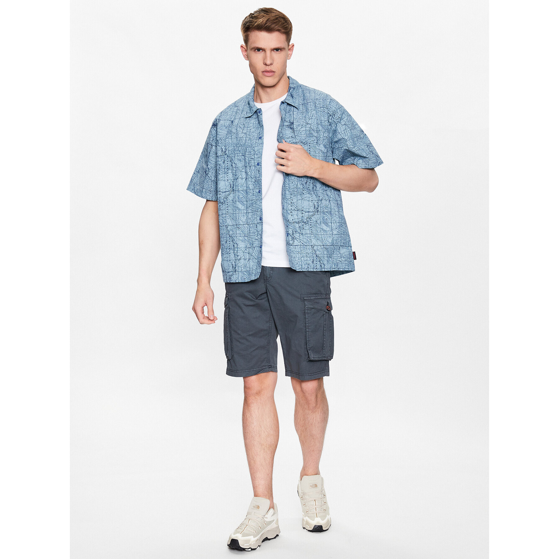 Gramicci Cămașă G3SM-J016 Albastru Casual Fit - Pled.ro