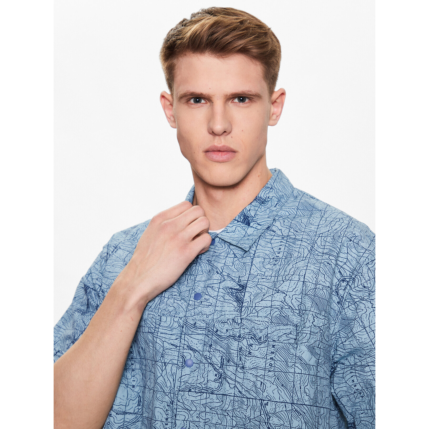 Gramicci Cămașă G3SM-J016 Albastru Casual Fit - Pled.ro