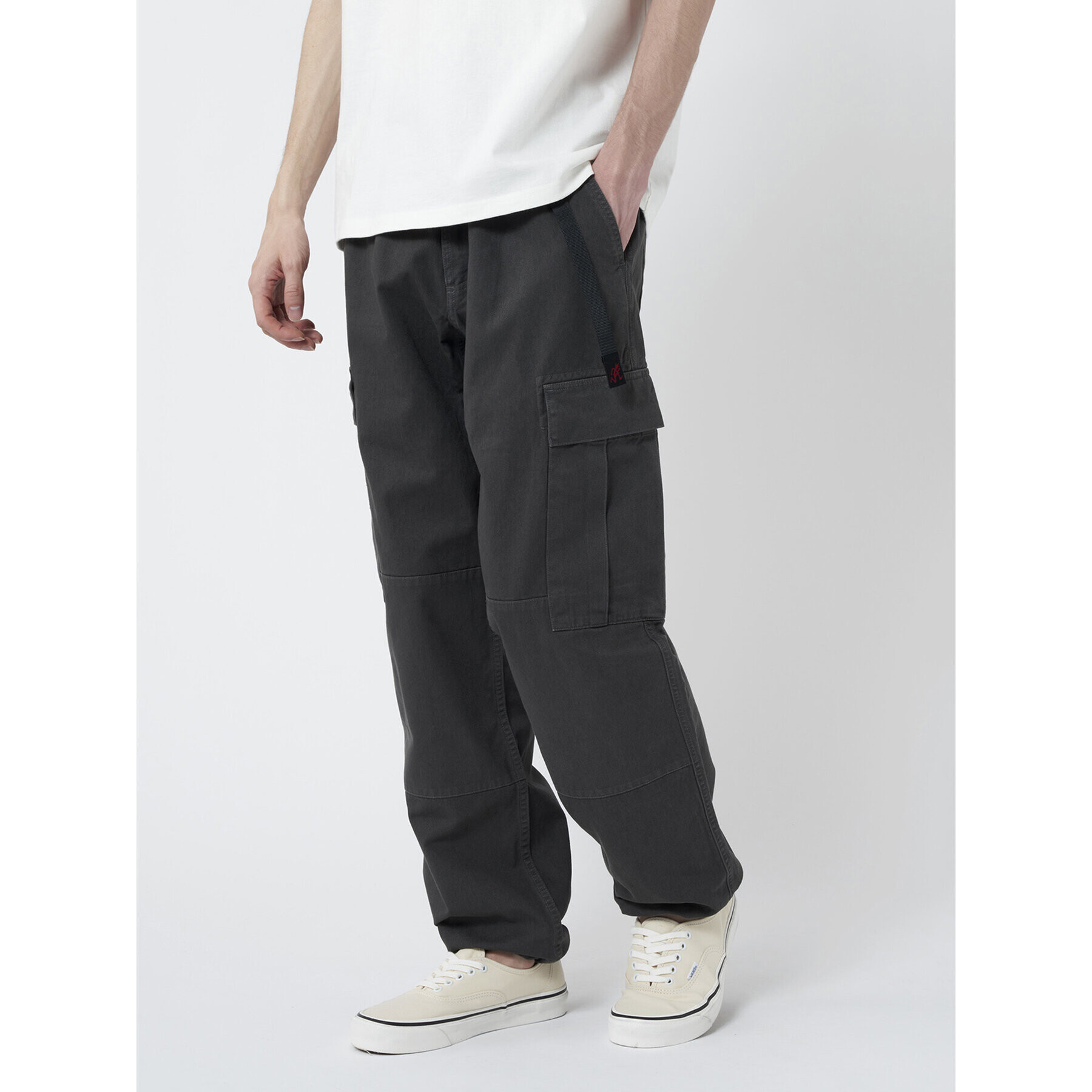 Gramicci Pantaloni din material G2FM-P001 Gri Regular Fit - Pled.ro