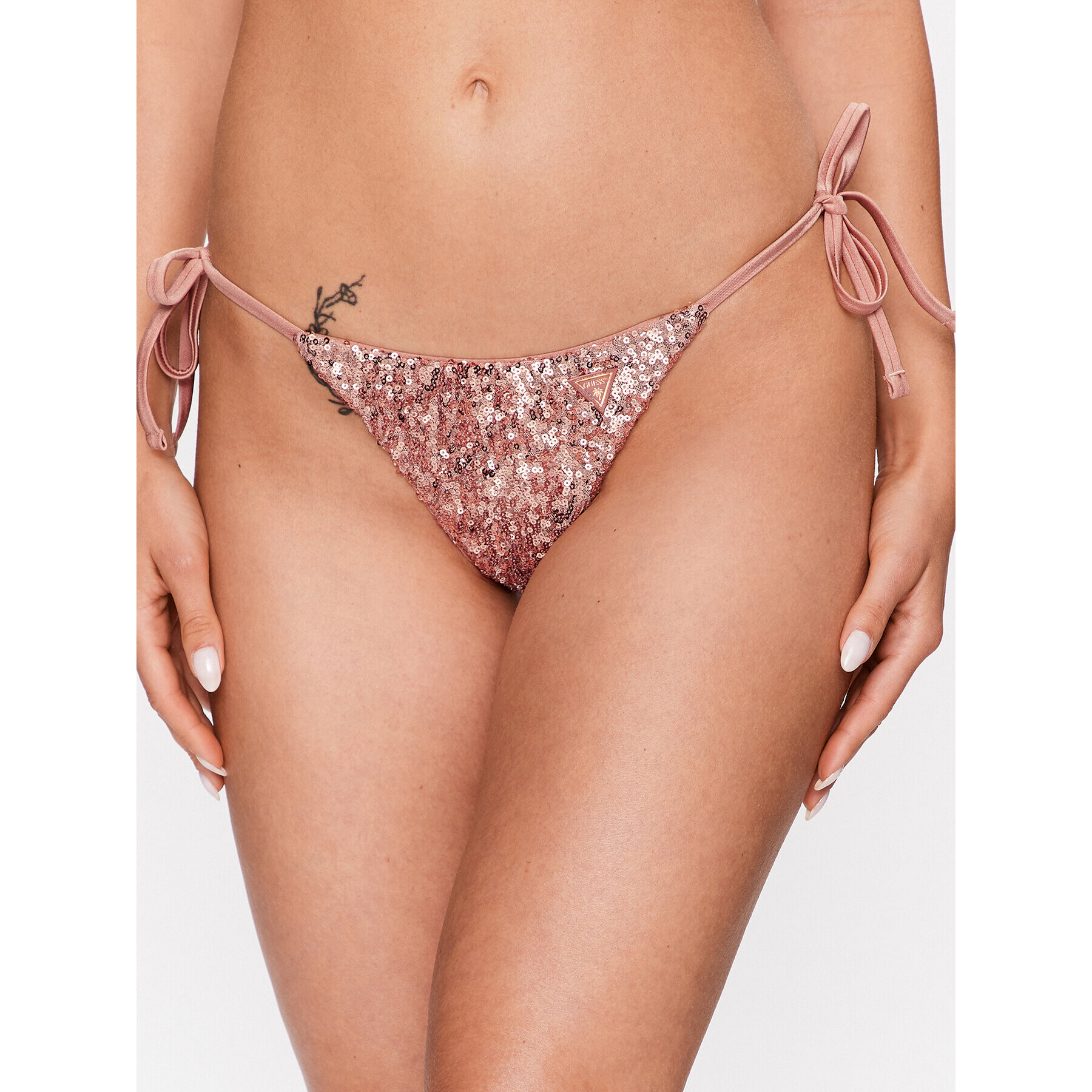 Guess Bikini partea de jos E3GO02 KBMV0 Roz - Pled.ro