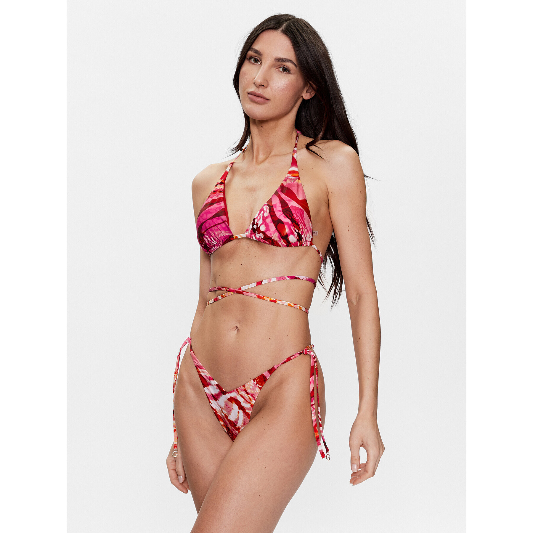 Guess Bikini partea de jos E3GO03 MC04R Roz - Pled.ro