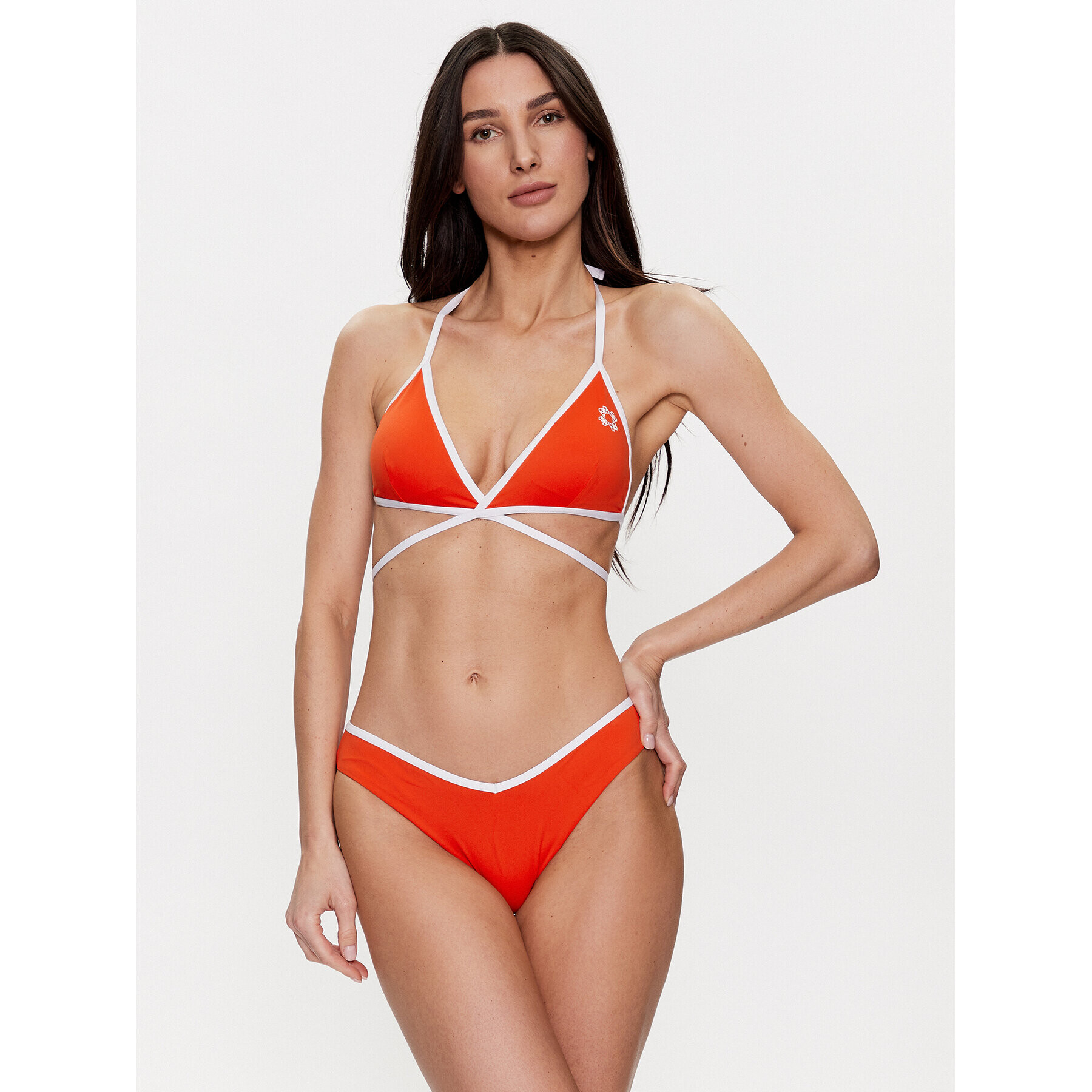 Guess Bikini partea de jos E3GO16 MC043 Portocaliu - Pled.ro