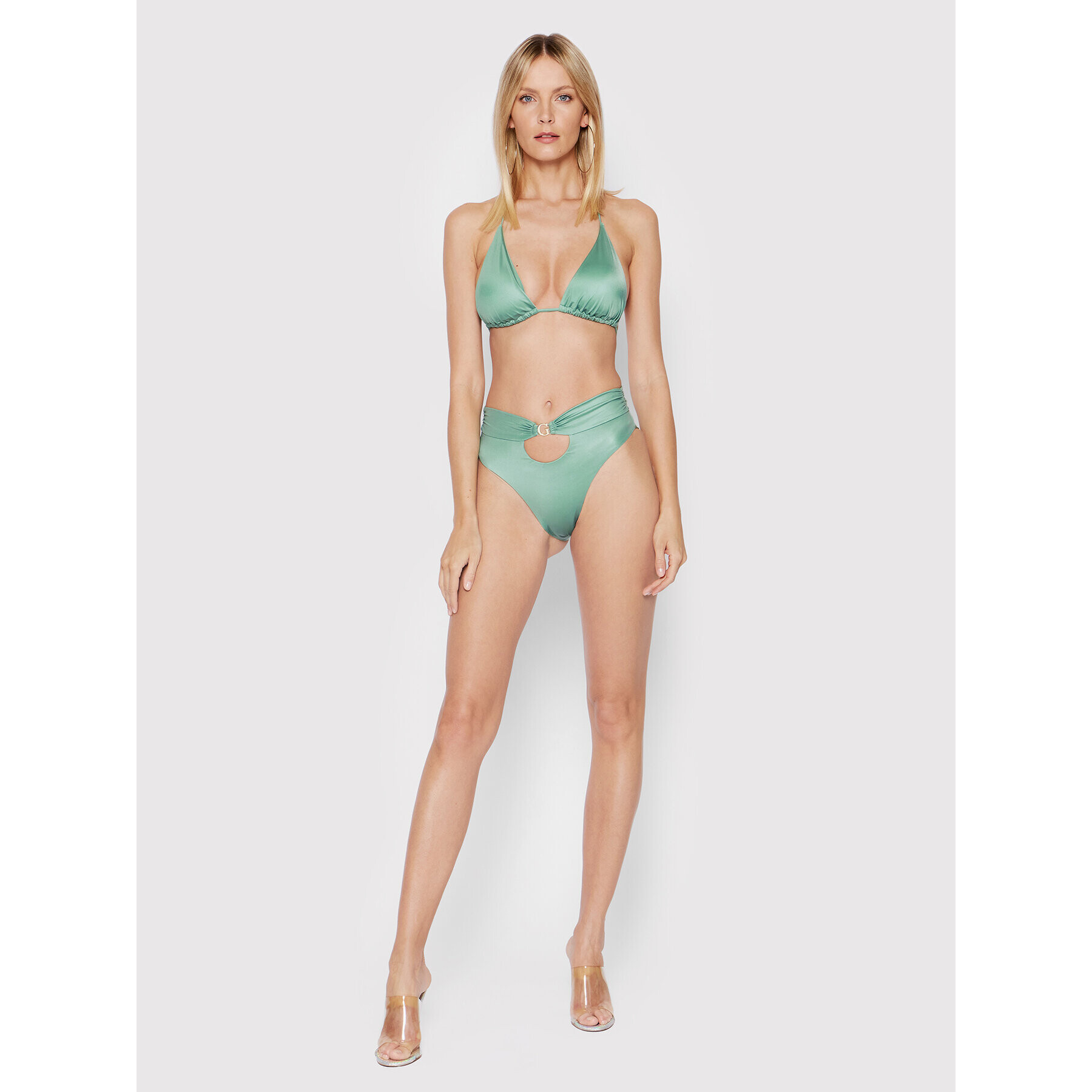 Guess Bikini partea de sus E2GJ60 MC04U Verde - Pled.ro