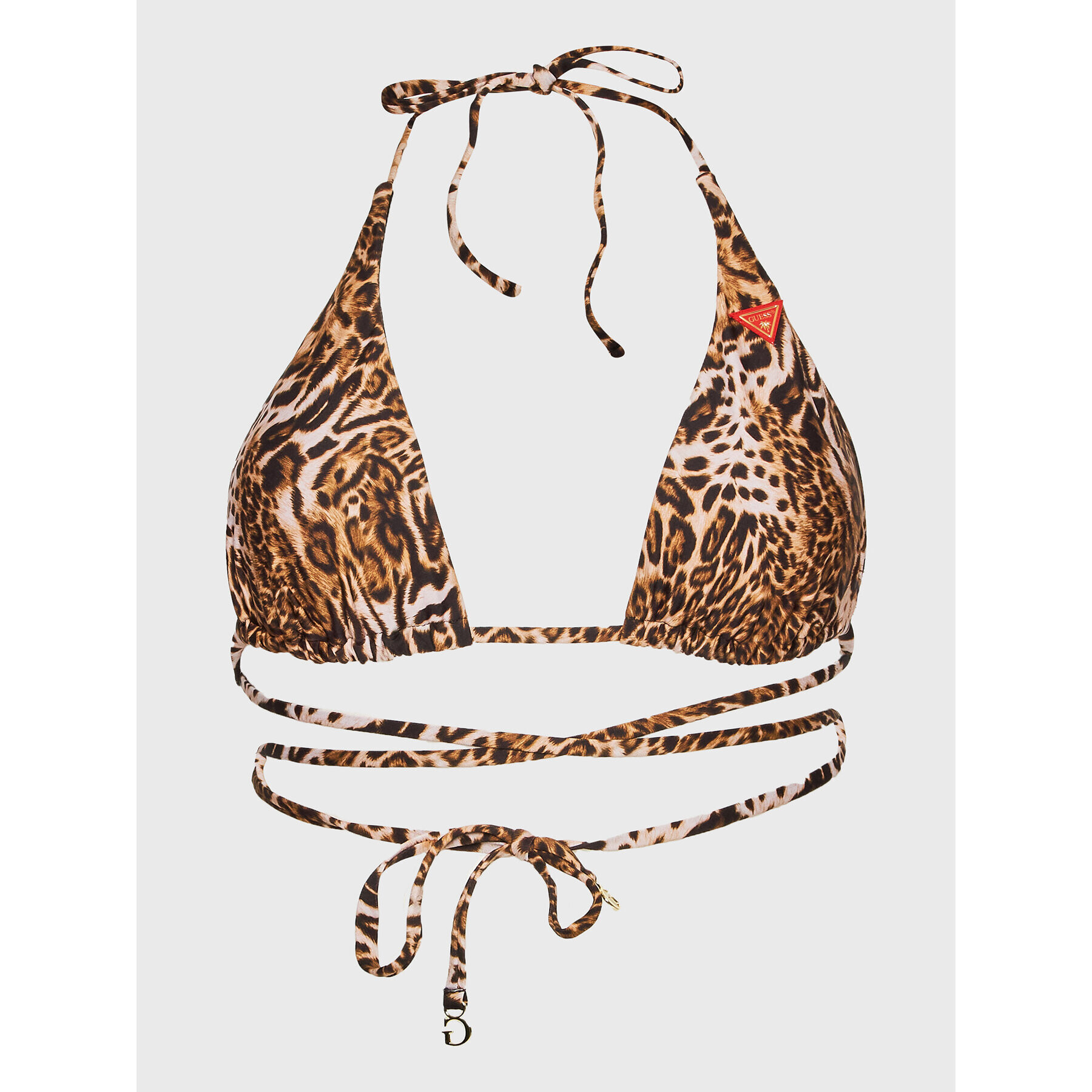 Guess Bikini partea de sus E3GJ06 MC04R Maro - Pled.ro