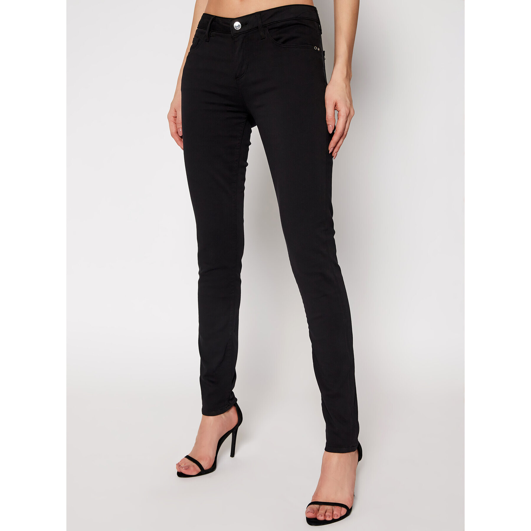 Guess Blugi Anette W1RA99 W77RD Negru Skinny Fit - Pled.ro