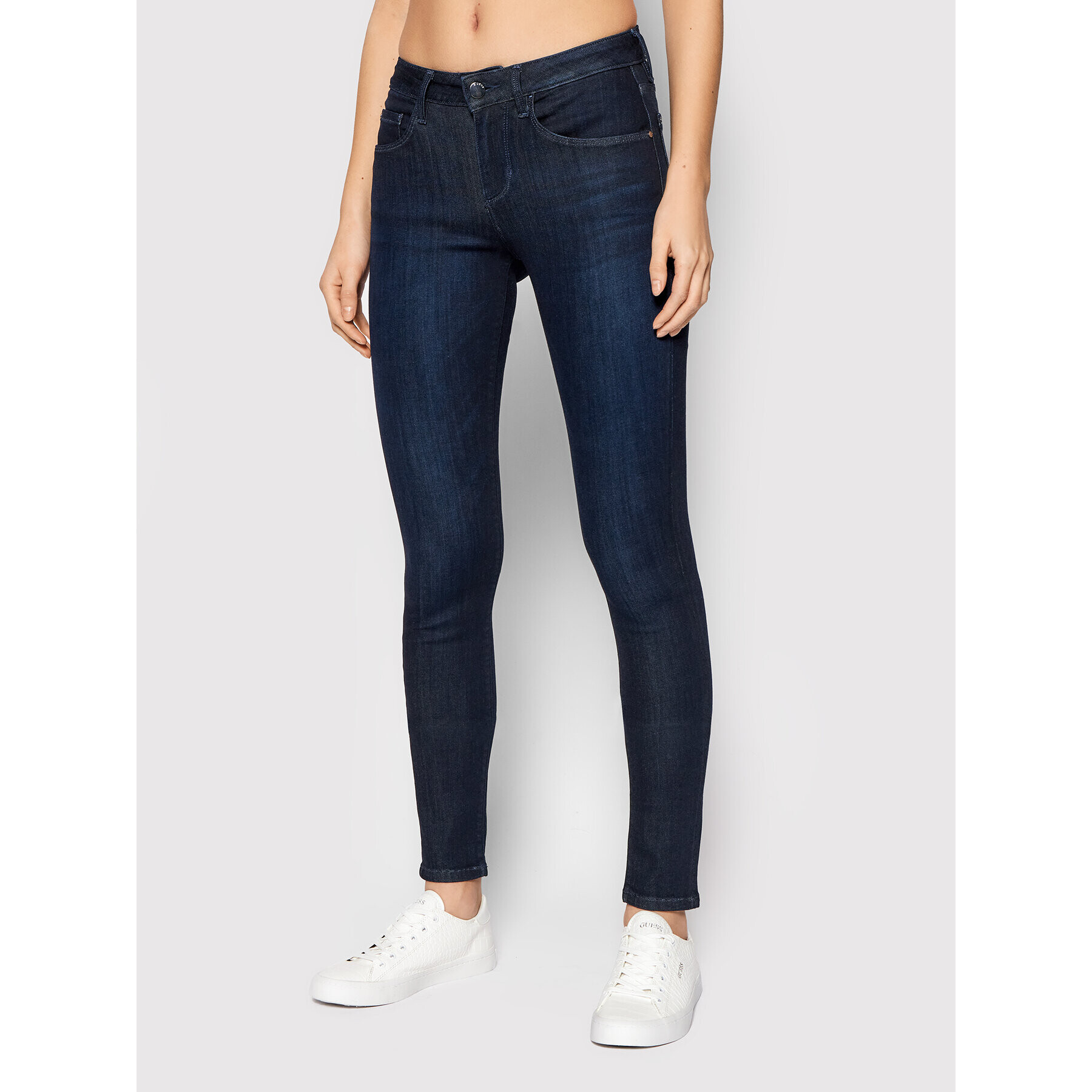 Guess Blugi Annette W2RA99 D4KM3 Bleumarin Skinny Fit - Pled.ro