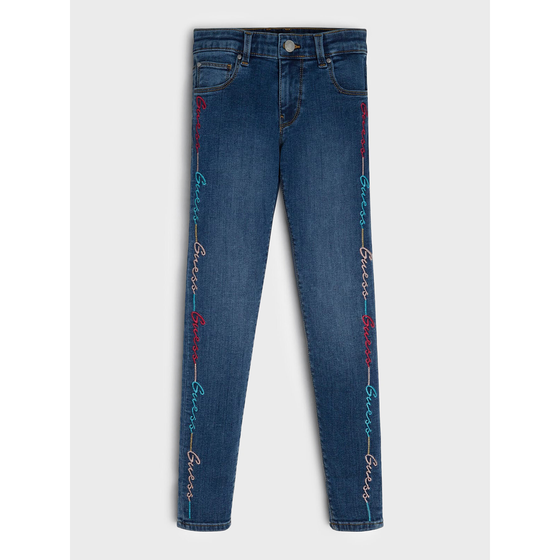 Guess Blugi J2YA12 D4RM0 Bleumarin Skinny Fit - Pled.ro