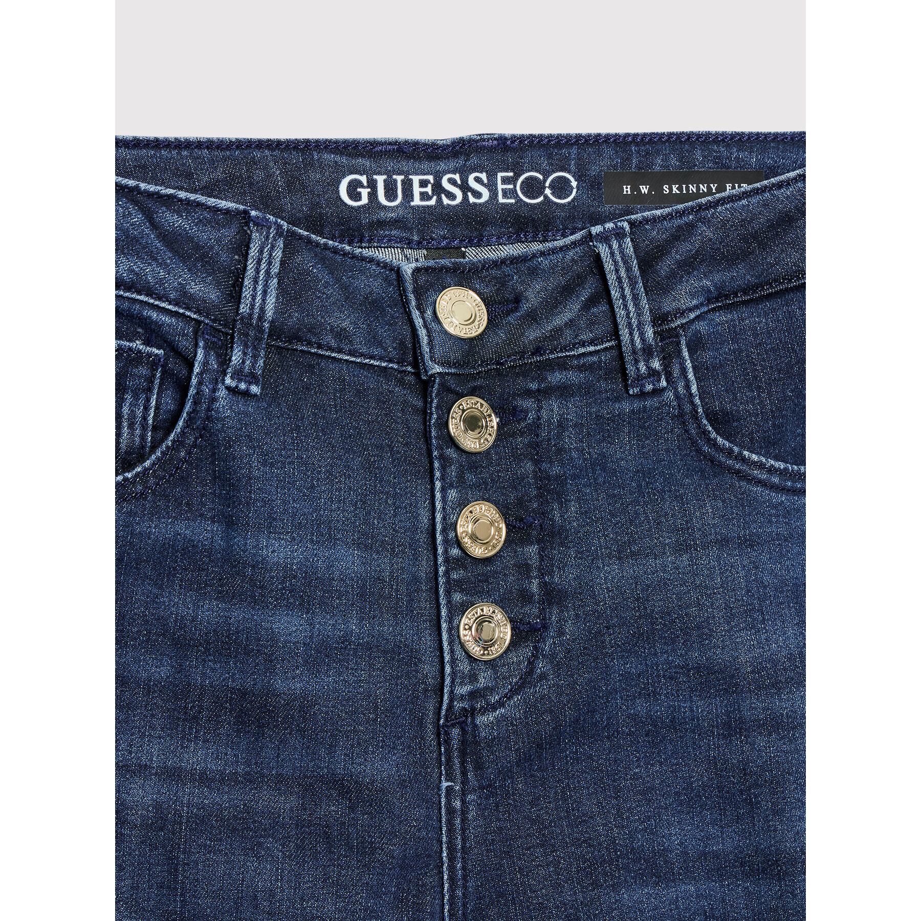 Guess Blugi J2YA17 D4PL1 Bleumarin Skinny Fit - Pled.ro