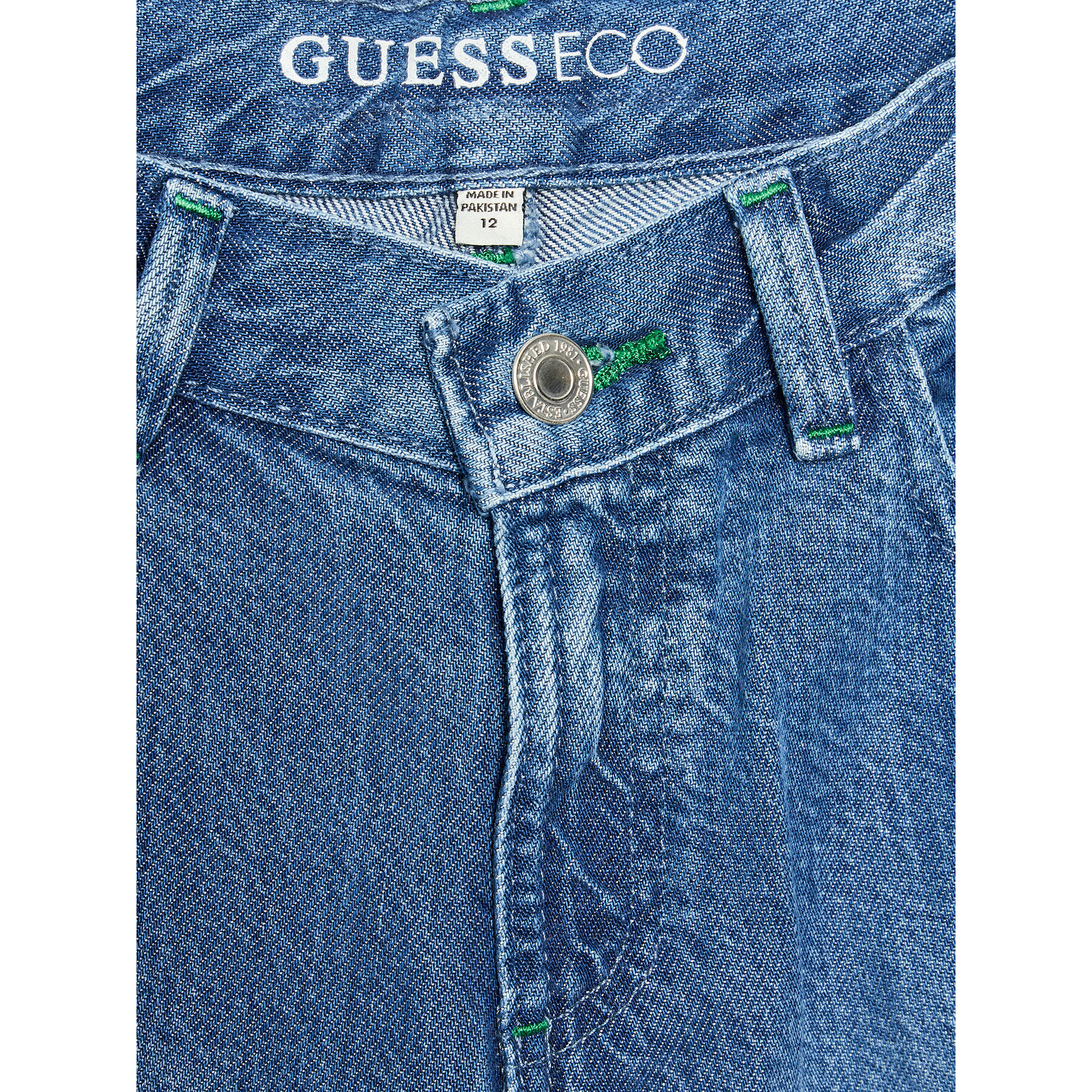 Guess Blugi J3GA02 D4MU2 Albastru Regular Fit - Pled.ro