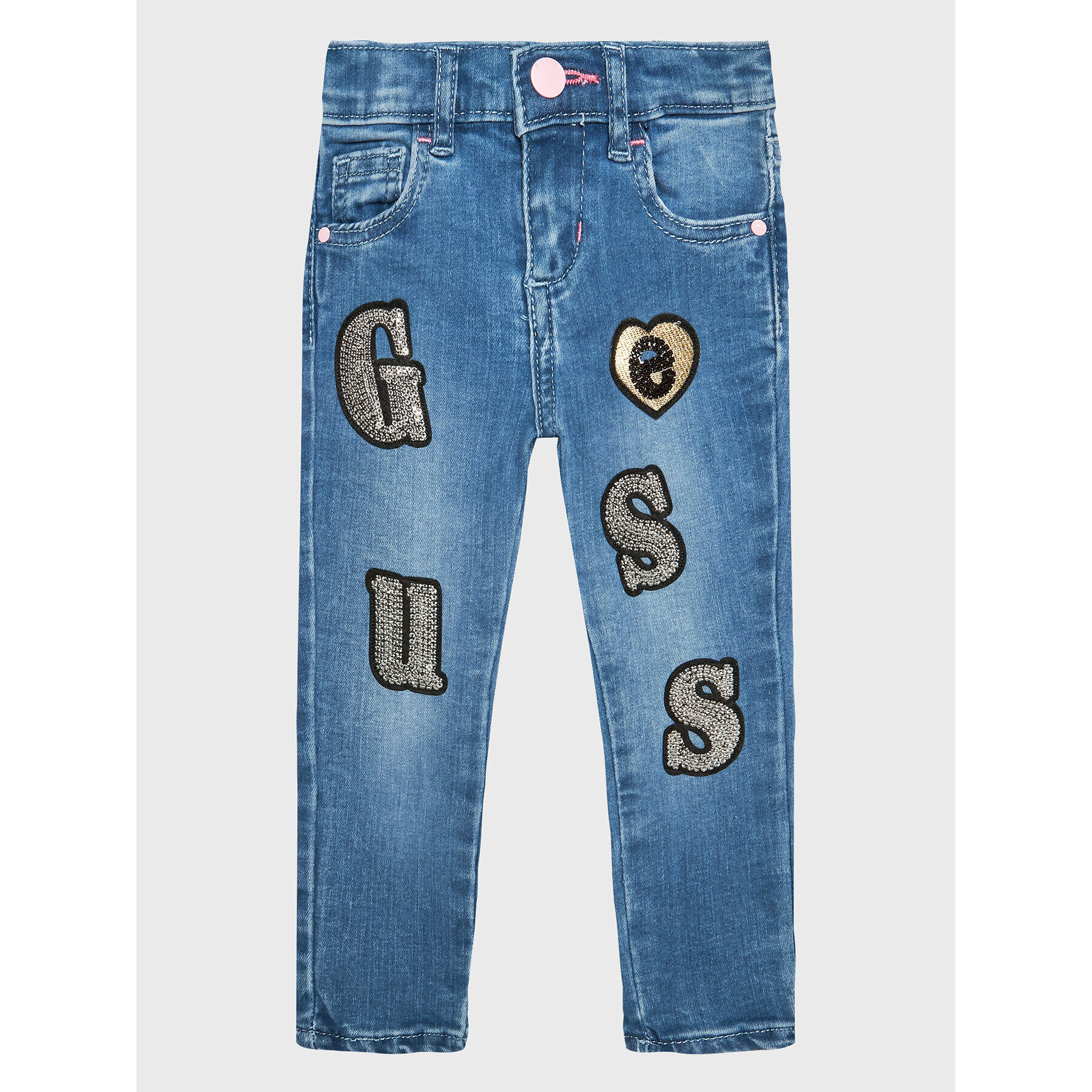 Guess Blugi K3RA05 D4CA0 Albastru Slim Fit - Pled.ro