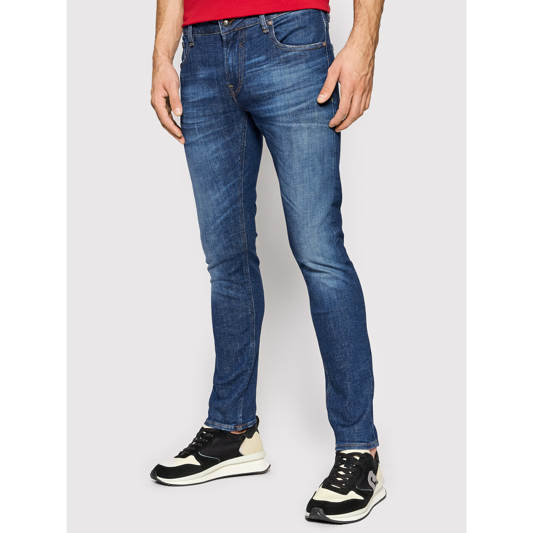 Guess Blugi M2RAN1 D46AD Bleumarin Skinny Fit - Pled.ro