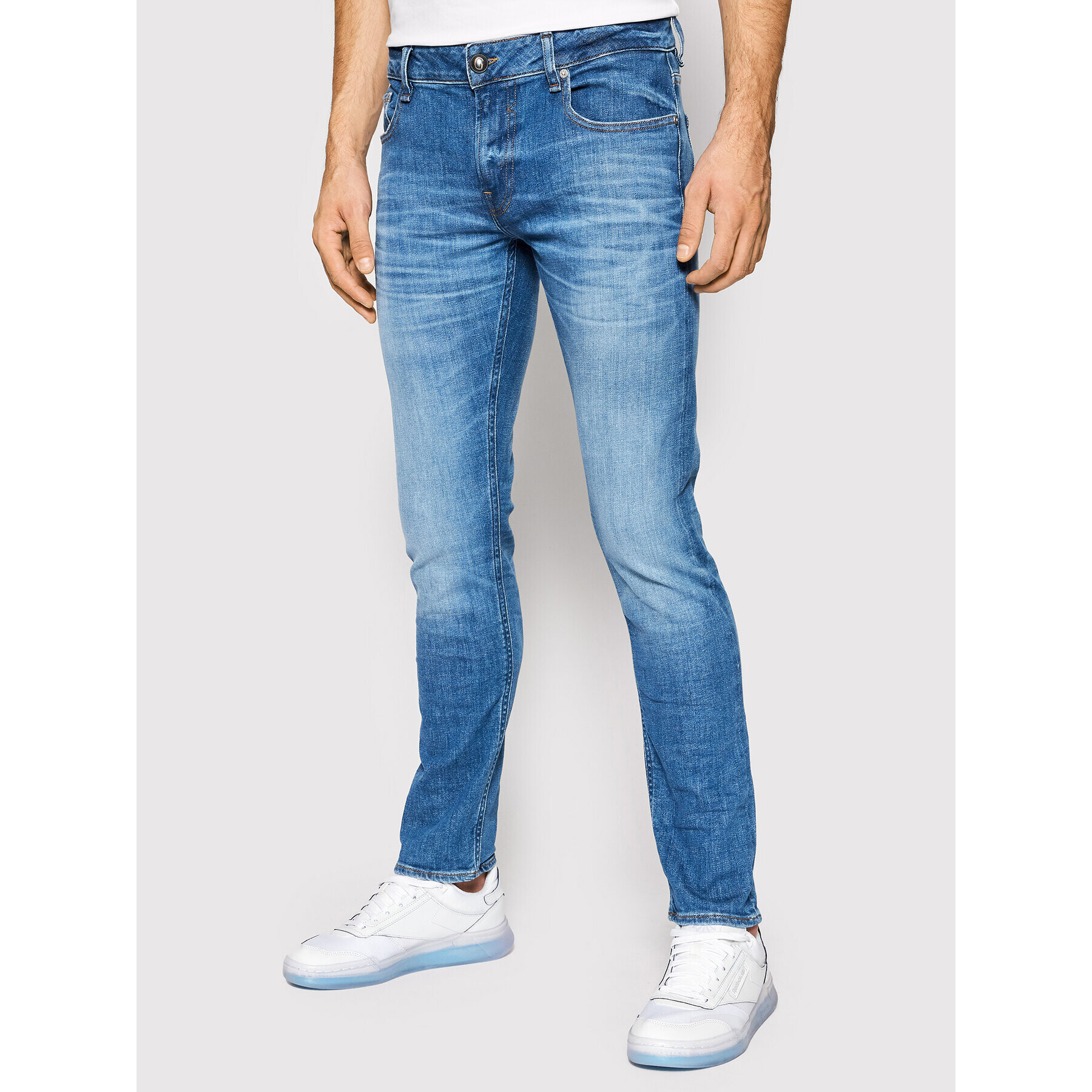 Guess Blugi M2RAN1 D46AE Albastru Skinny Fit - Pled.ro