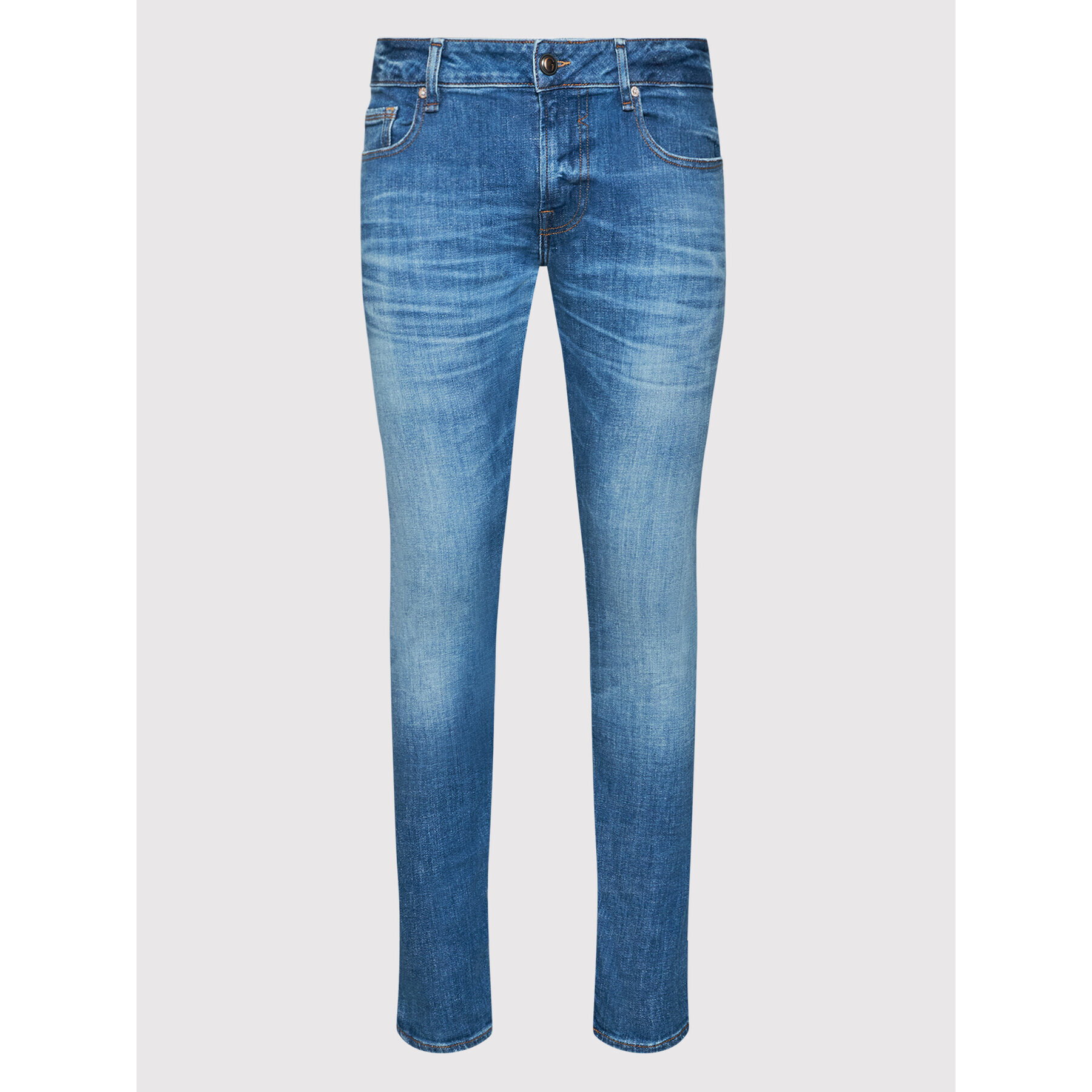 Guess Blugi M2RAN1 D46AE Albastru Skinny Fit - Pled.ro