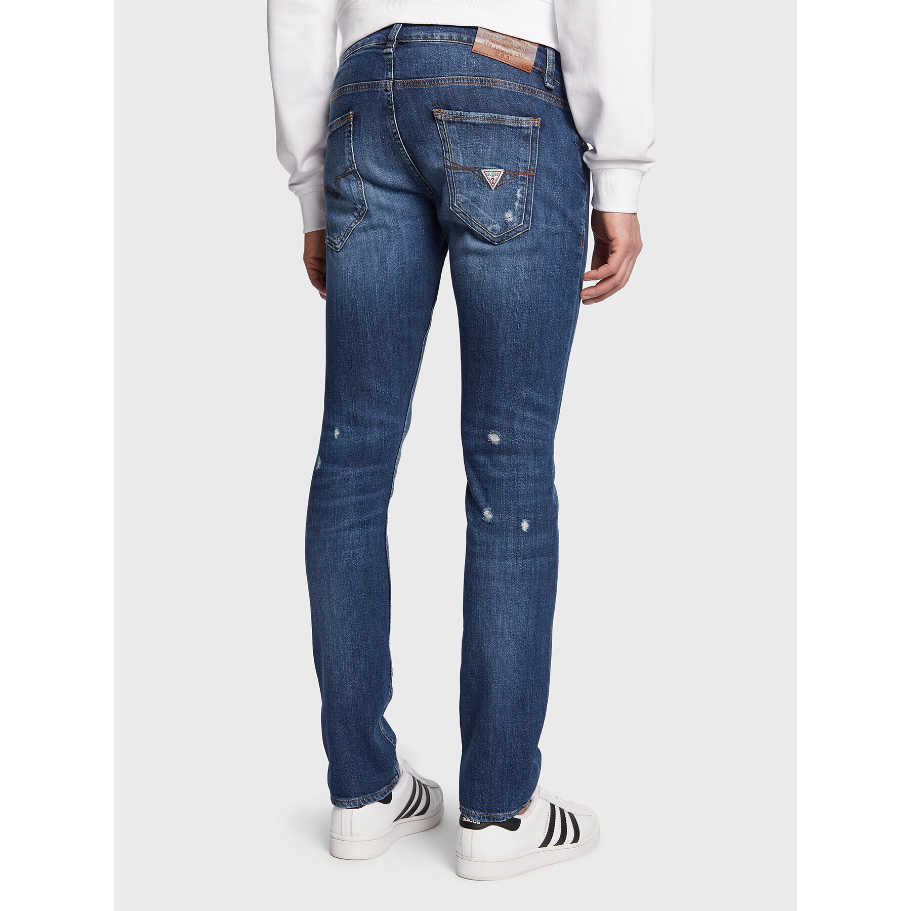 Guess Blugi Miami M3GAN1 D4Z51 Bleumarin Skinny Fit - Pled.ro