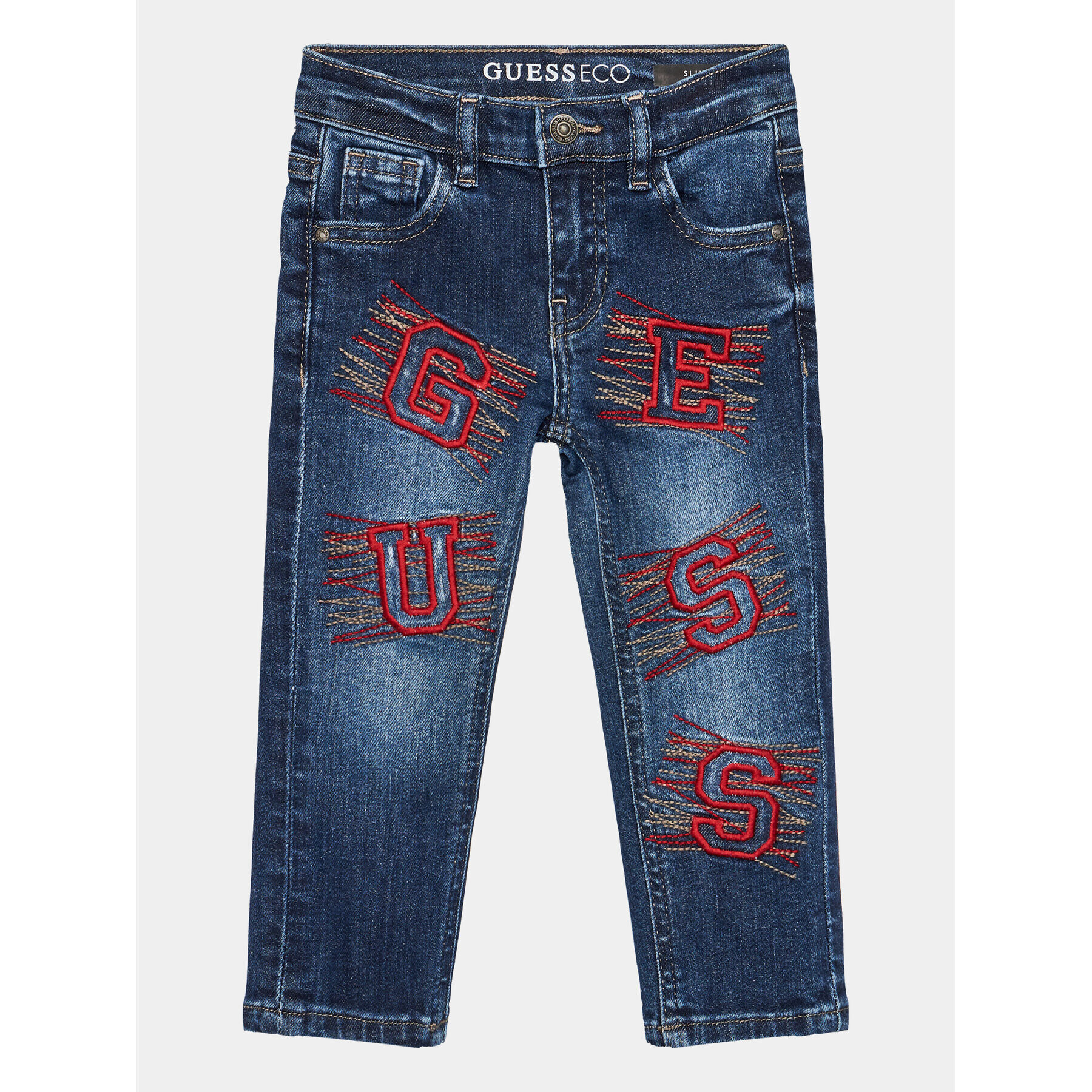 Guess Blugi N3BA10 D4GV0 Bleumarin Slim Fit - Pled.ro