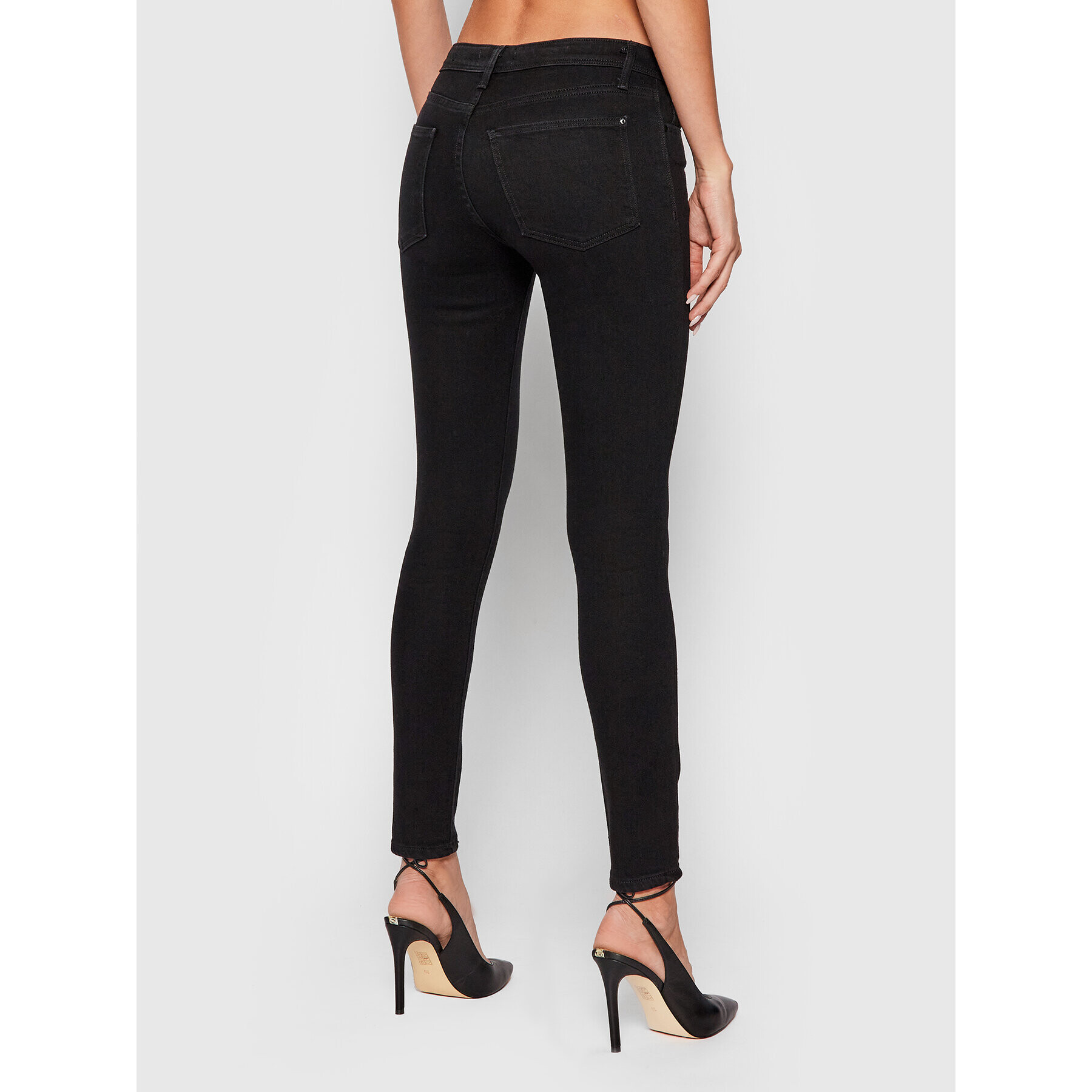 Guess Blugi Power W1BAB2 D4F51 Negru Skinny Fit - Pled.ro