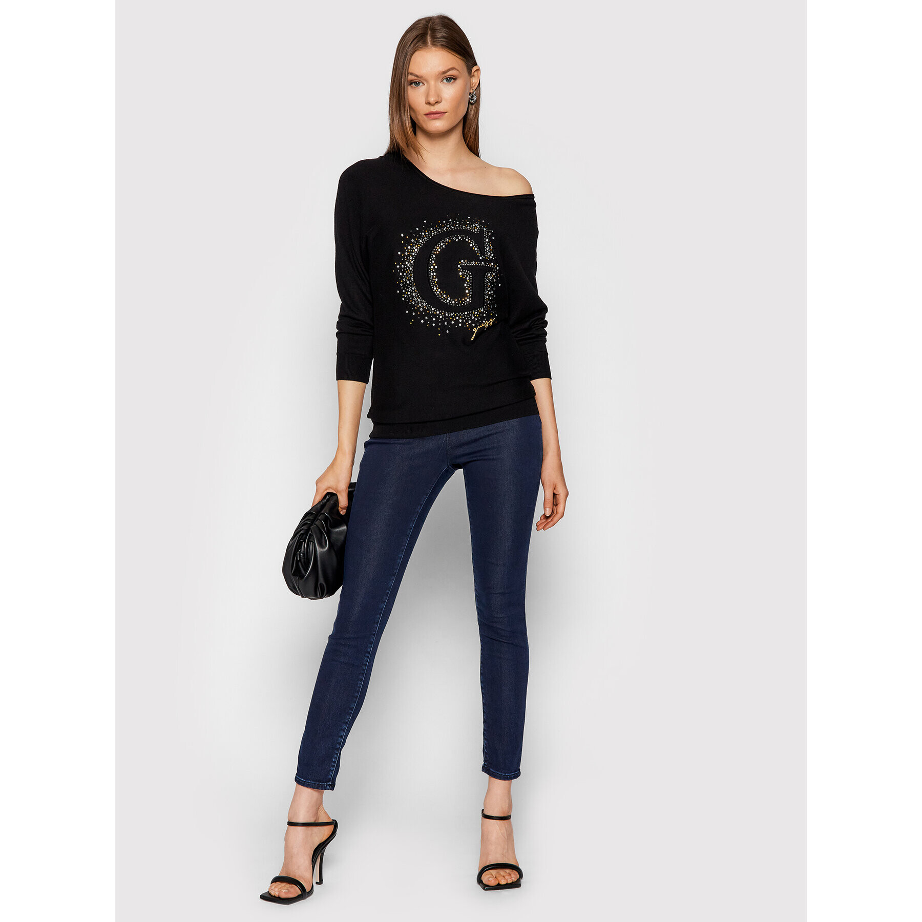 Guess Jeggings Priscy W1YA49 D4ES1 Bleumarin Jegging Fit - Pled.ro