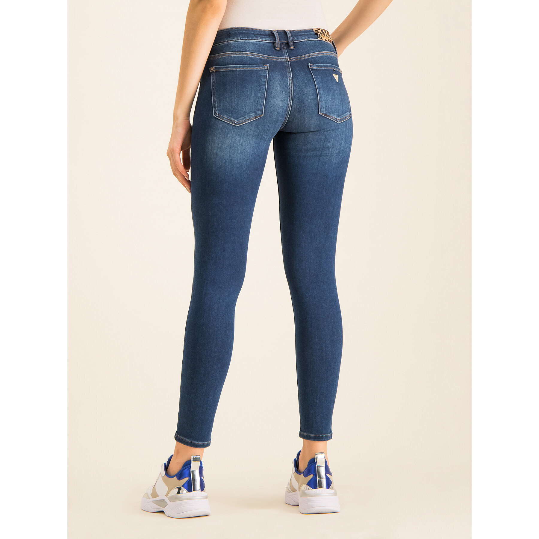 Guess Blugi Skinny Fit Annette W94A99 D2R73 Bleumarin Skinny Fit - Pled.ro