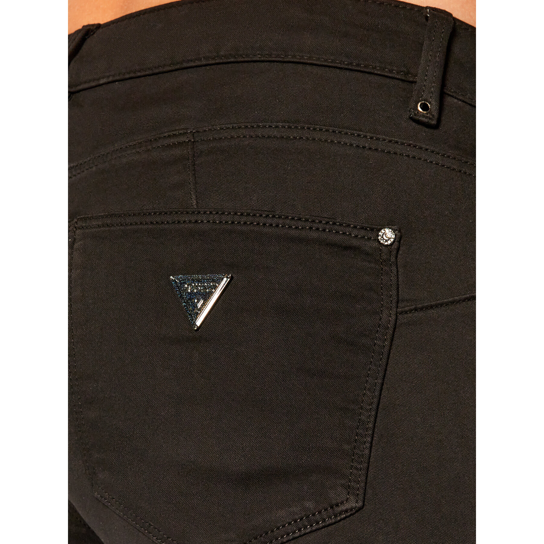 Guess Blugi Skinny Fit Curve X W0YAJ2 W77RB Negru Skinny Fit - Pled.ro