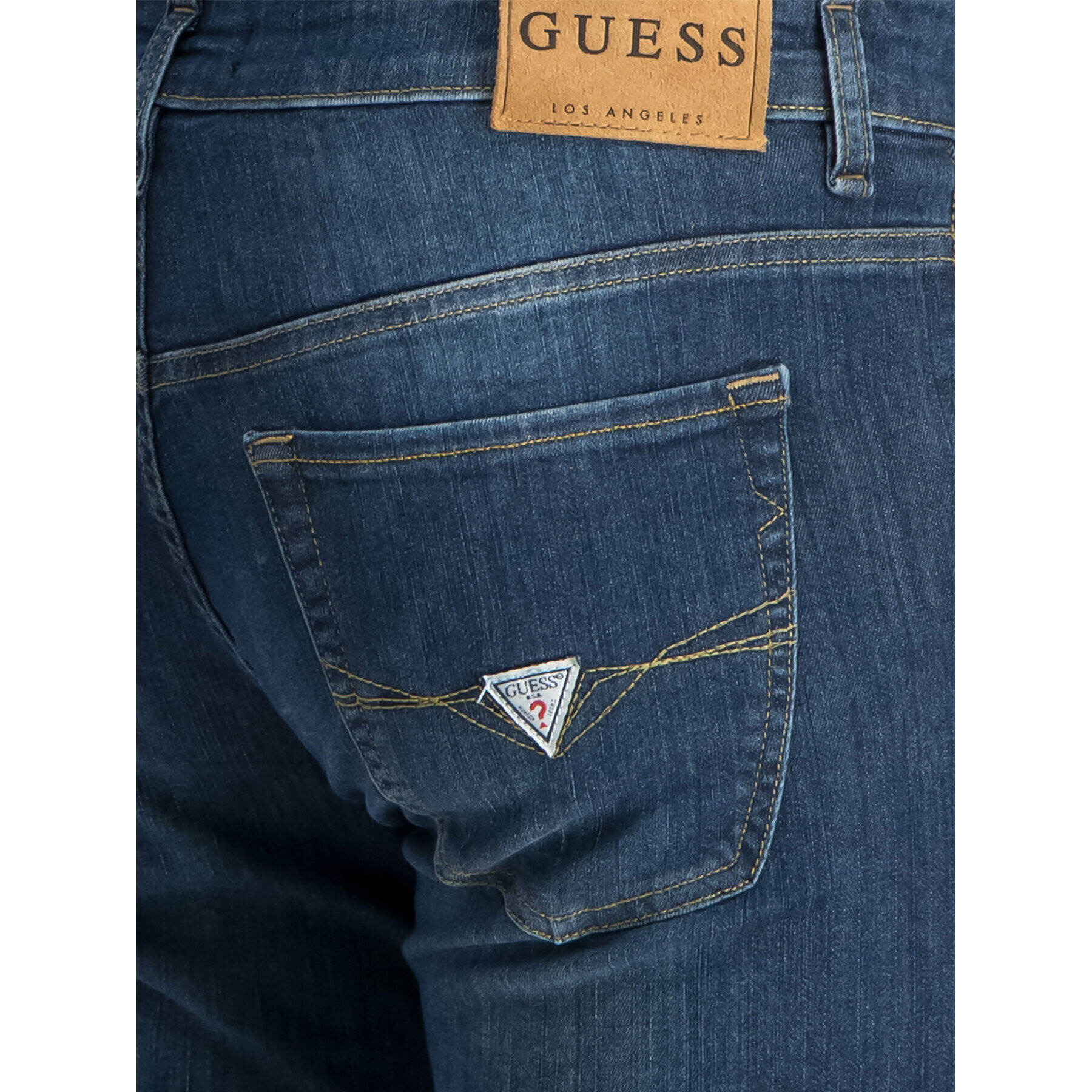 Guess Blugi Slim Fit M92AN2 D3KS1 Bleumarin Slim Fit - Pled.ro