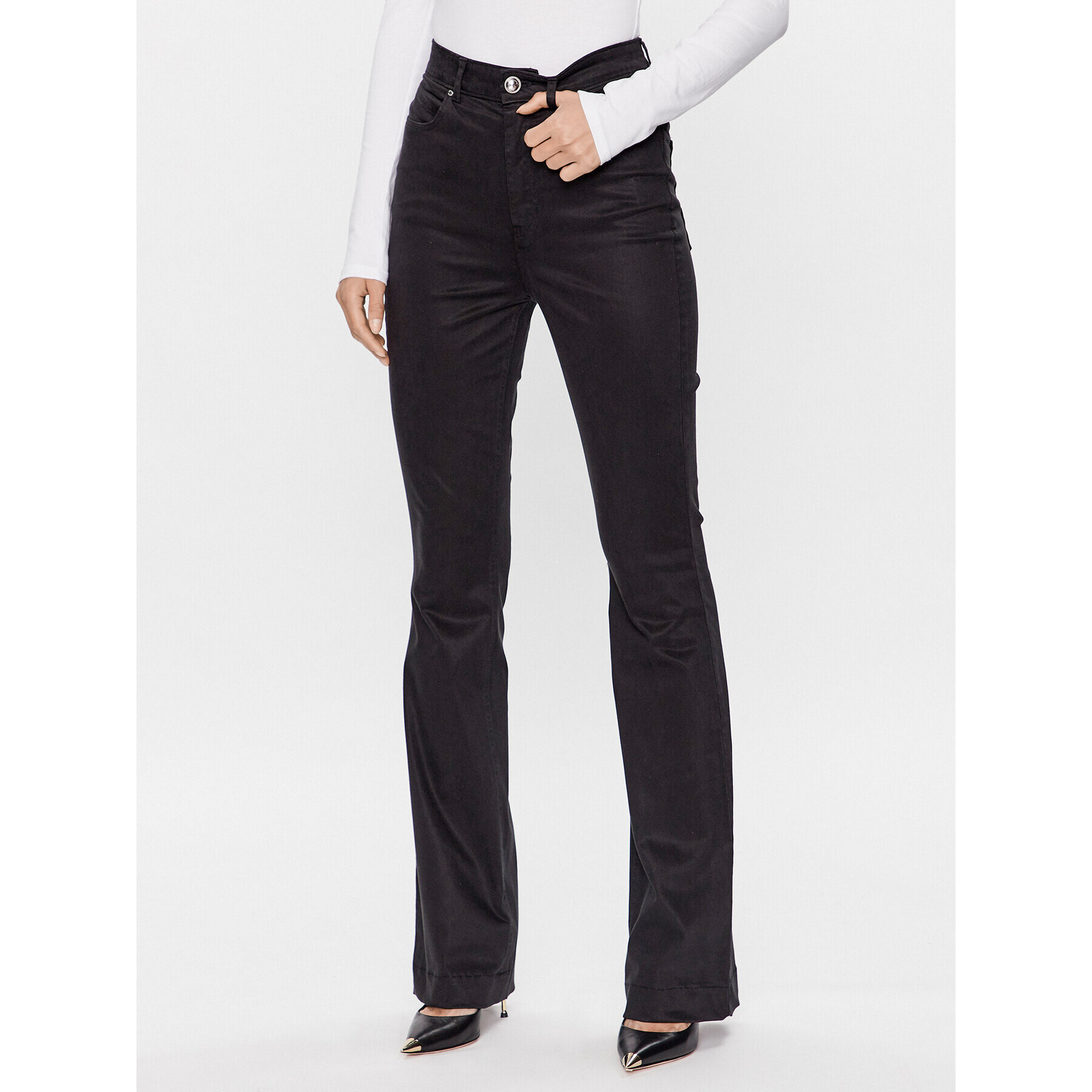 Guess Blugi W2BA63 W93CE Negru Slim Fit - Pled.ro