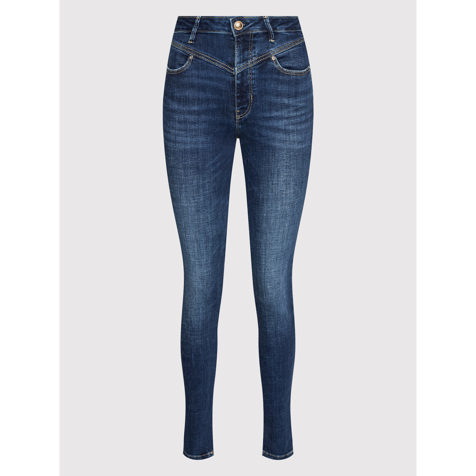 Guess Blugi W2YA47 D4H13 Bleumarin Skinny Fit - Pled.ro