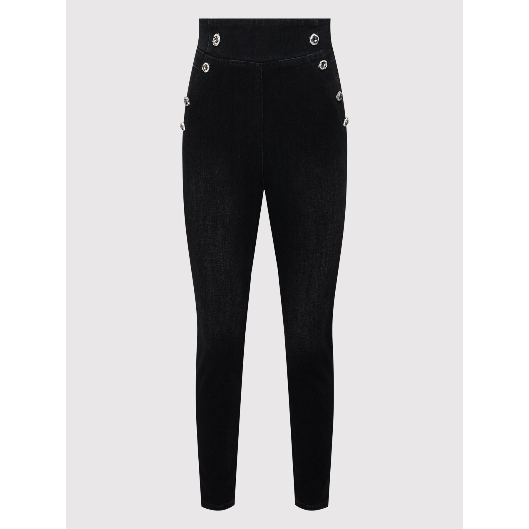 Guess Blugi W2YA71 D4PY1 Negru Skinny Fit - Pled.ro