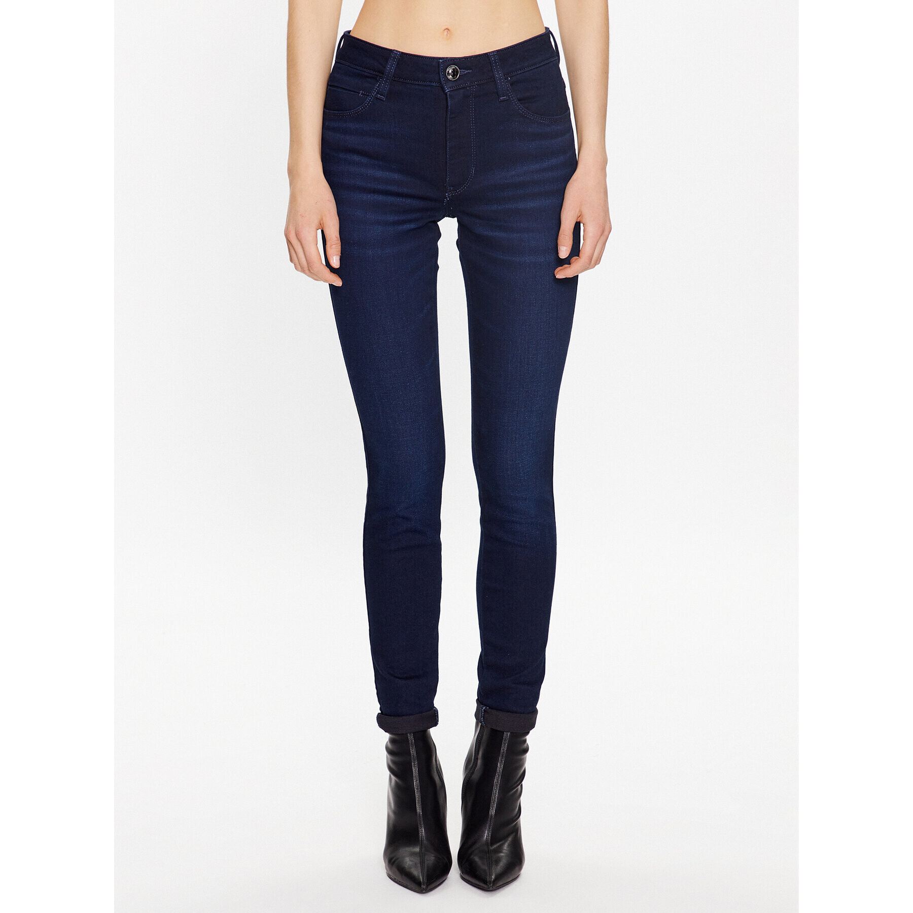 Guess Blugi W3YAJ3 D52J2 Bleumarin Skinny Fit - Pled.ro