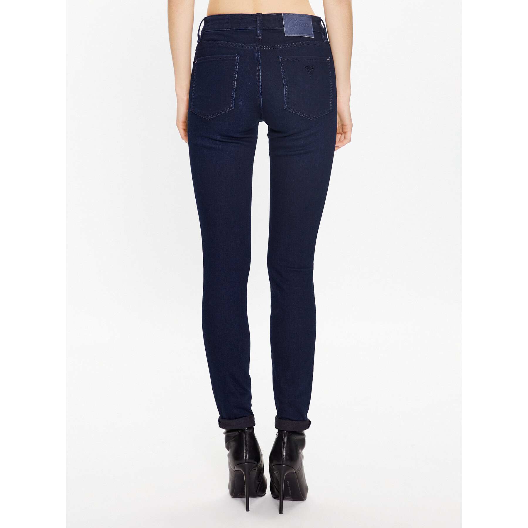 Guess Blugi W3YAJ3 D52J2 Bleumarin Skinny Fit - Pled.ro