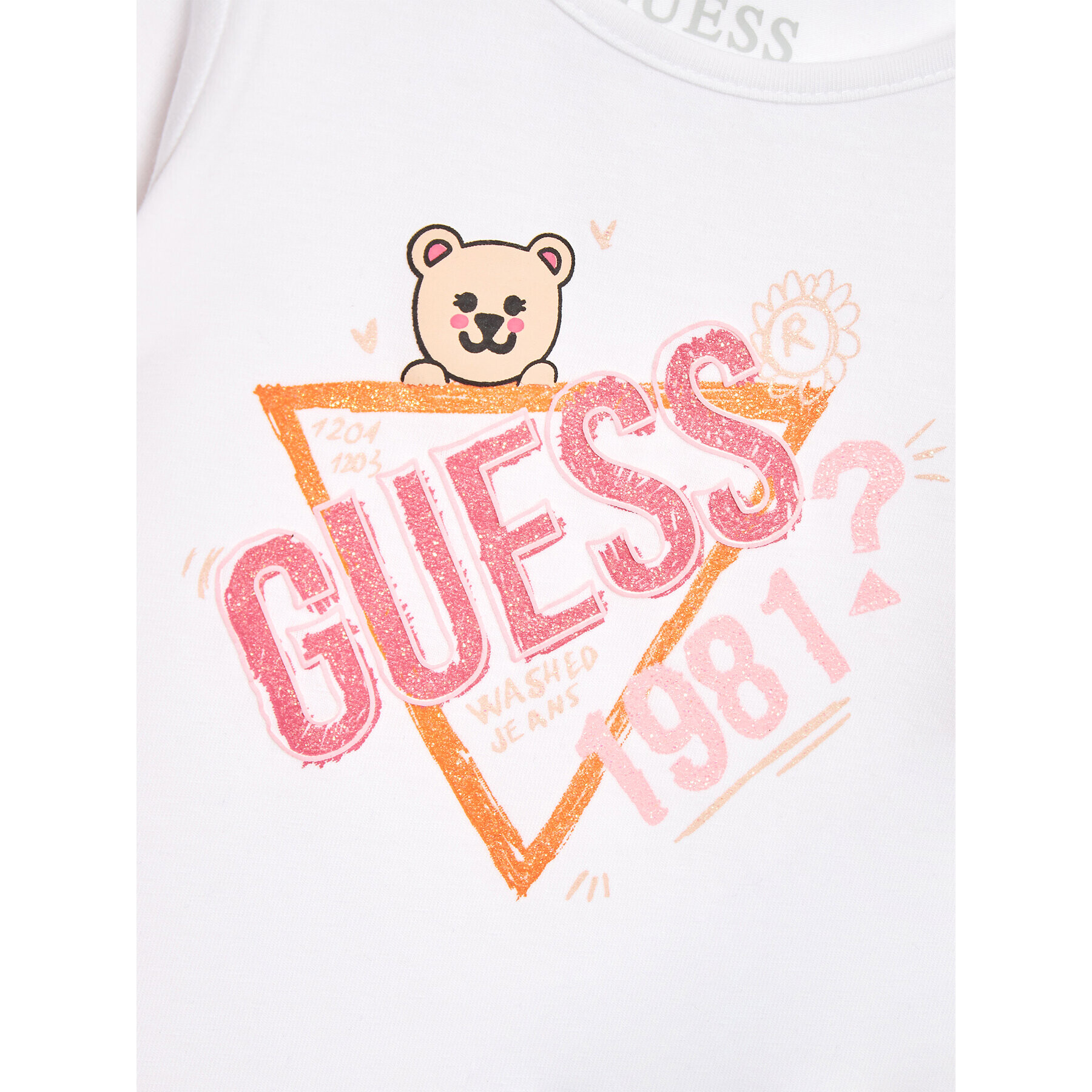 Guess Bluză A3YI06 K6YW4 Alb Regular Fit - Pled.ro