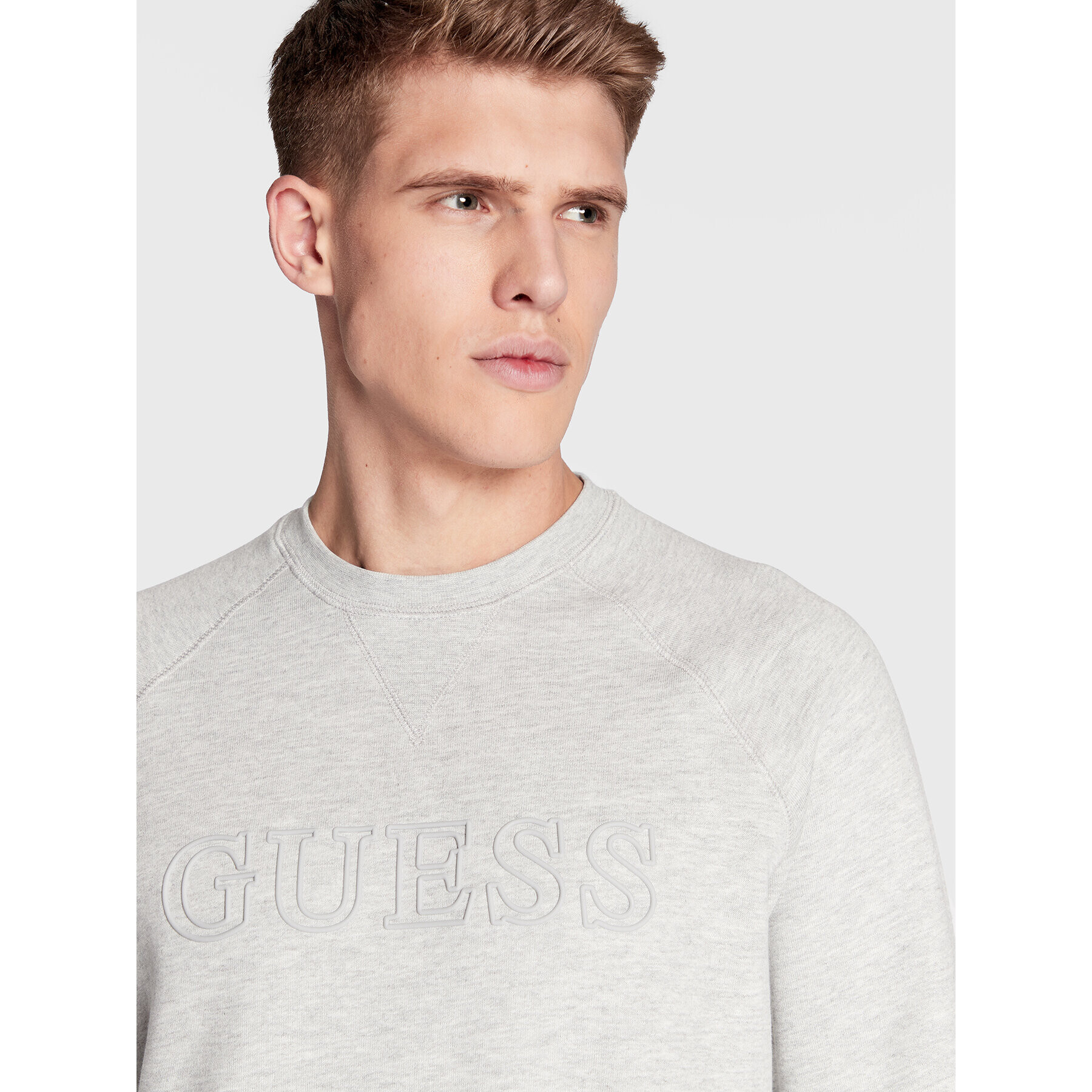 Guess Bluză Aldwin Z2YQ27 K9V31 Gri Regular Fit - Pled.ro