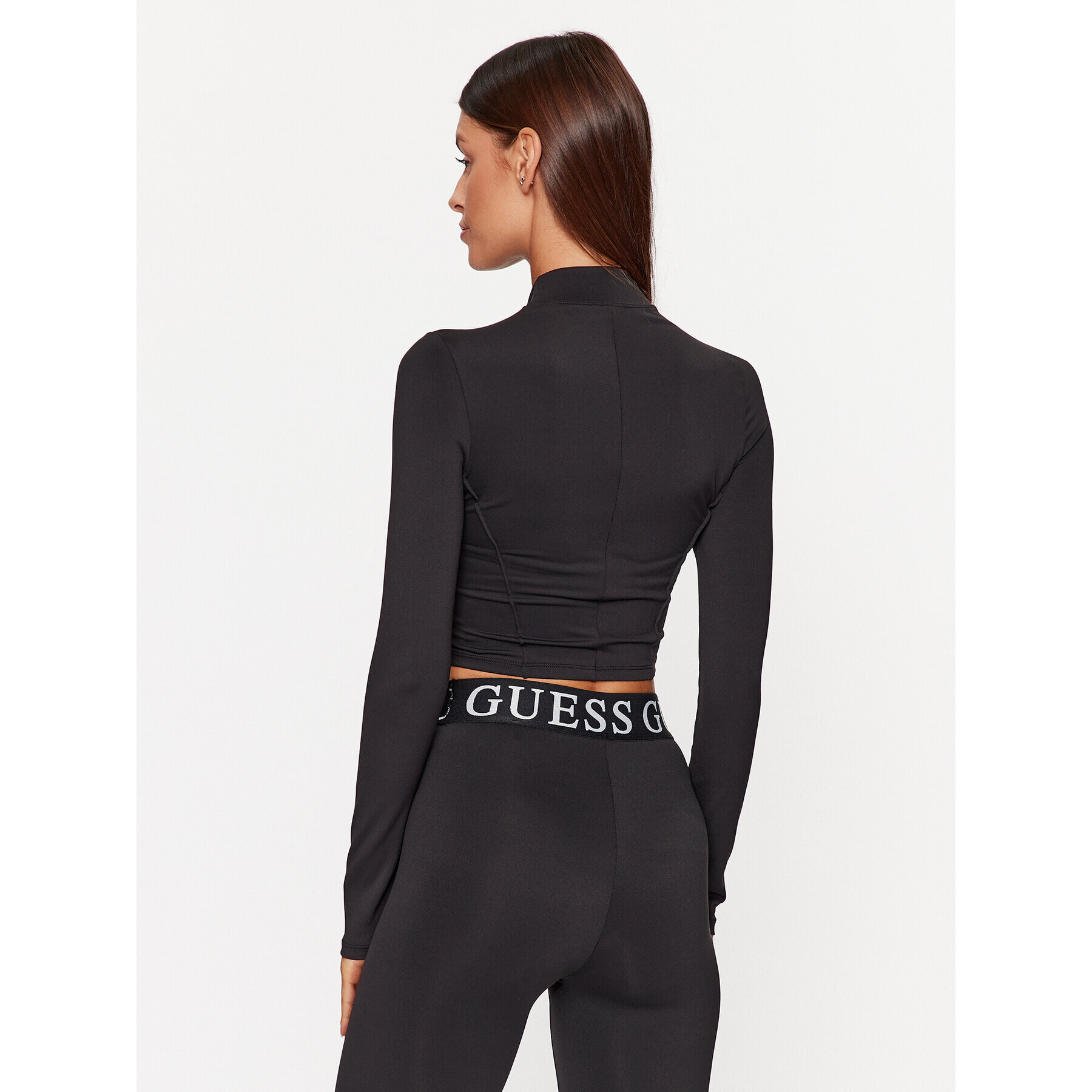 GUESS Bluză Aleta V3BP15 MC04Z Negru Regular Fit pentru femei 