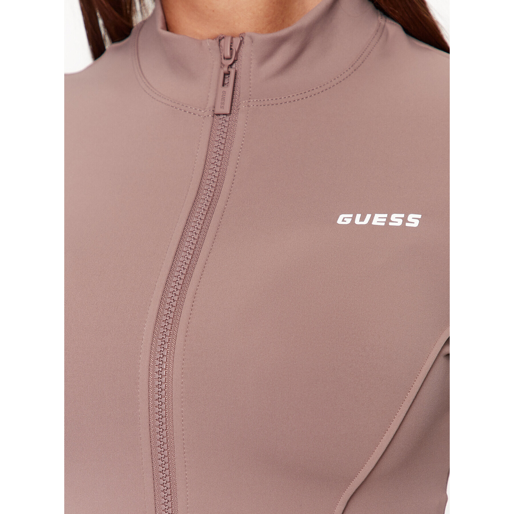 Guess Bluză Aleta V3BP15 MC04Z Roz Slim Fit - Pled.ro