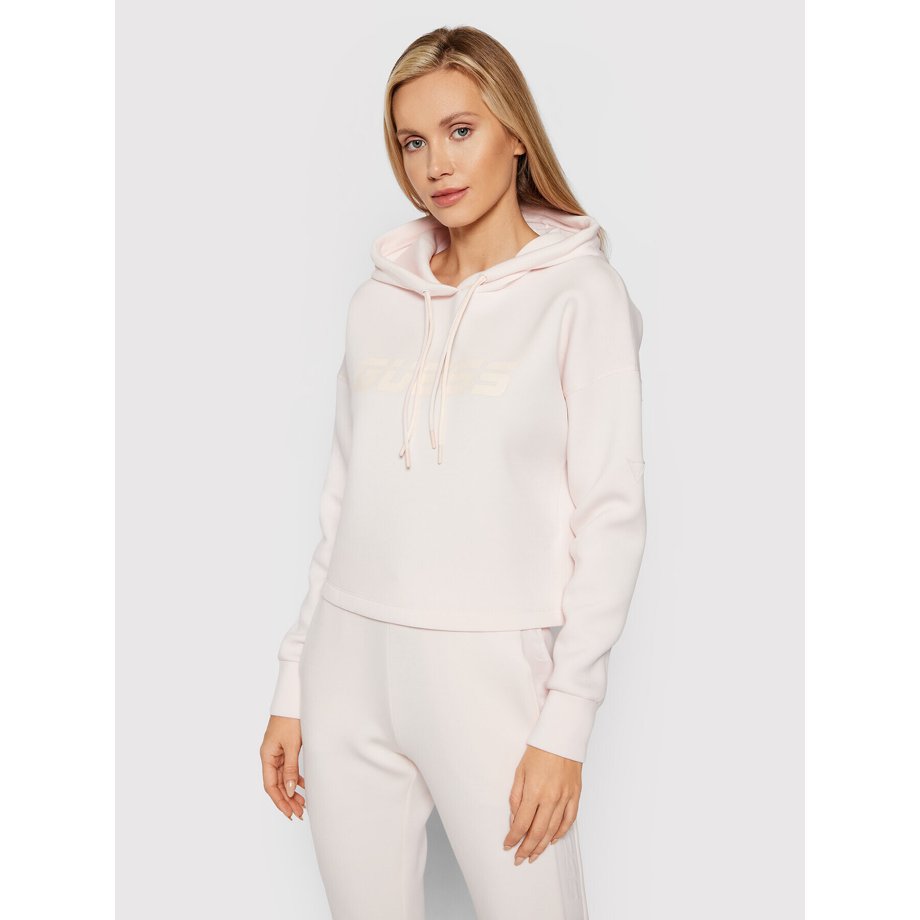 Guess Bluză Allie O1GA48 KAMN2 Roz Comfort Fit - Pled.ro