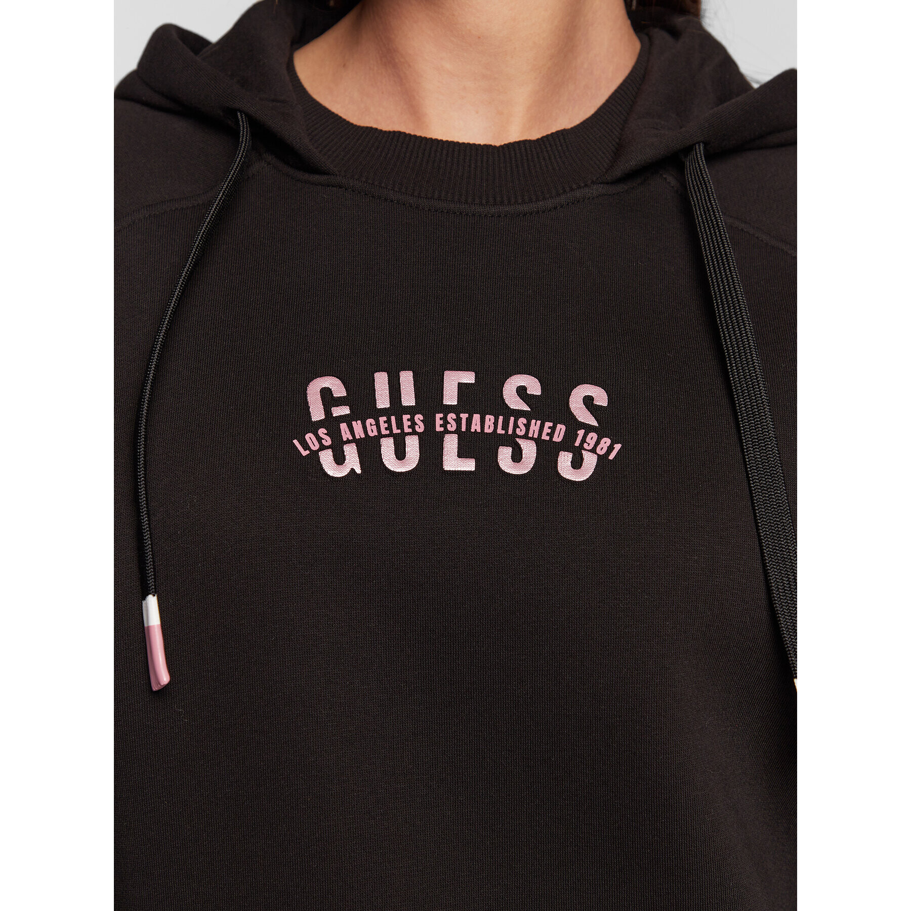 Guess Bluză Amalia W3RQ07 K9Z21 Negru Relaxed Fit - Pled.ro