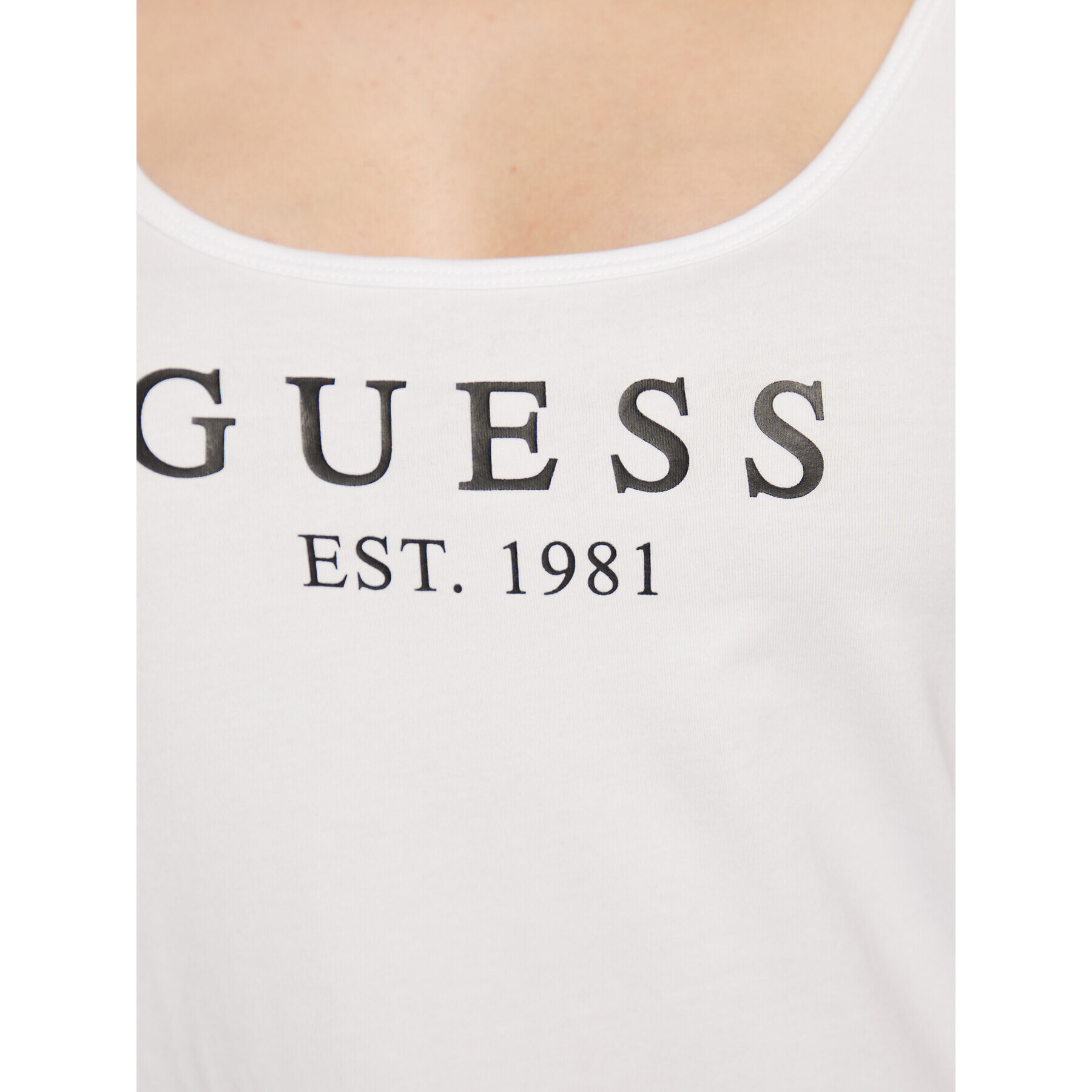 Guess Bluză Carrie O2BM31 KBBU1 Alb Regular Fit - Pled.ro