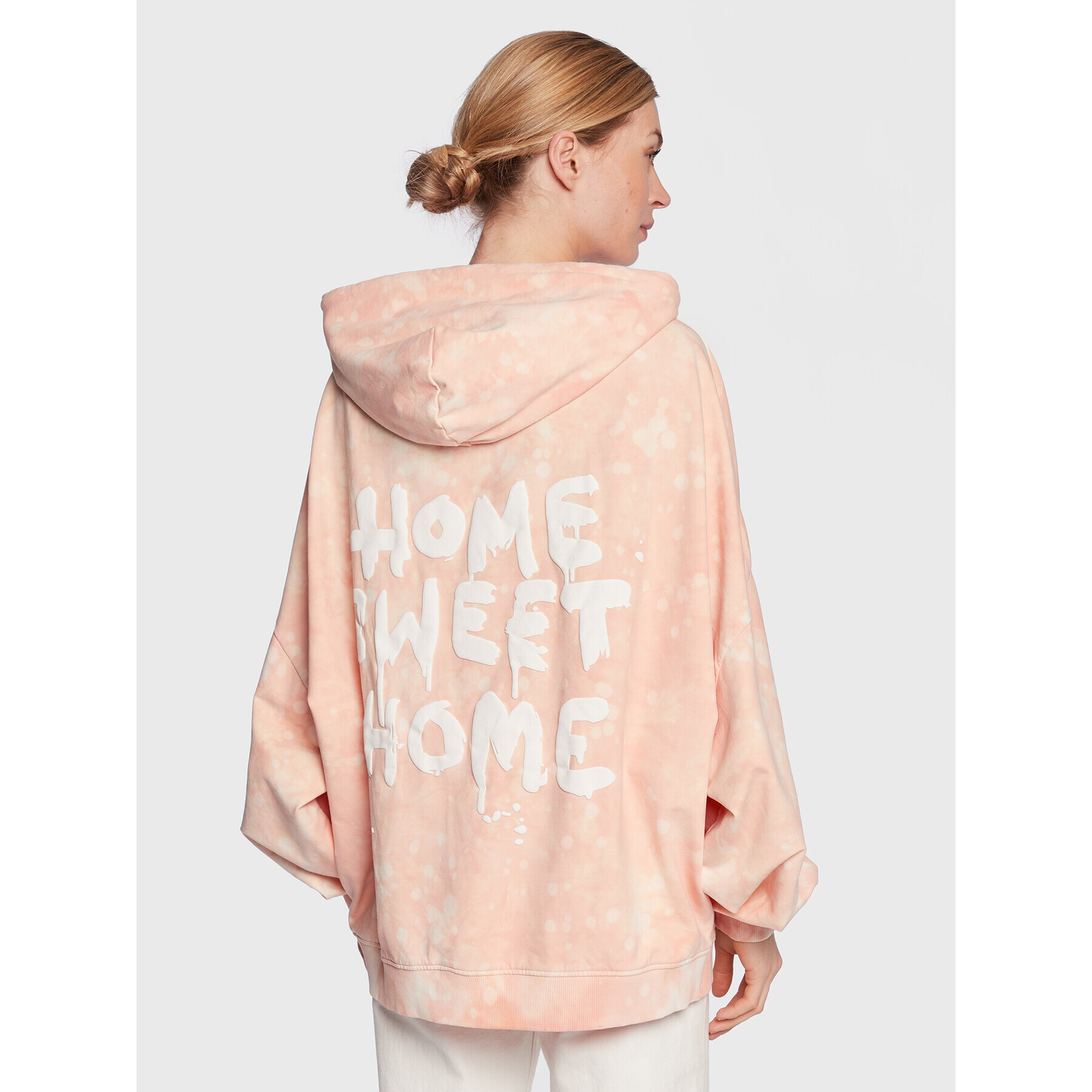 Guess Bluză Home Sweet Home W3RQ22 K9R31 Portocaliu Relaxed Fit - Pled.ro