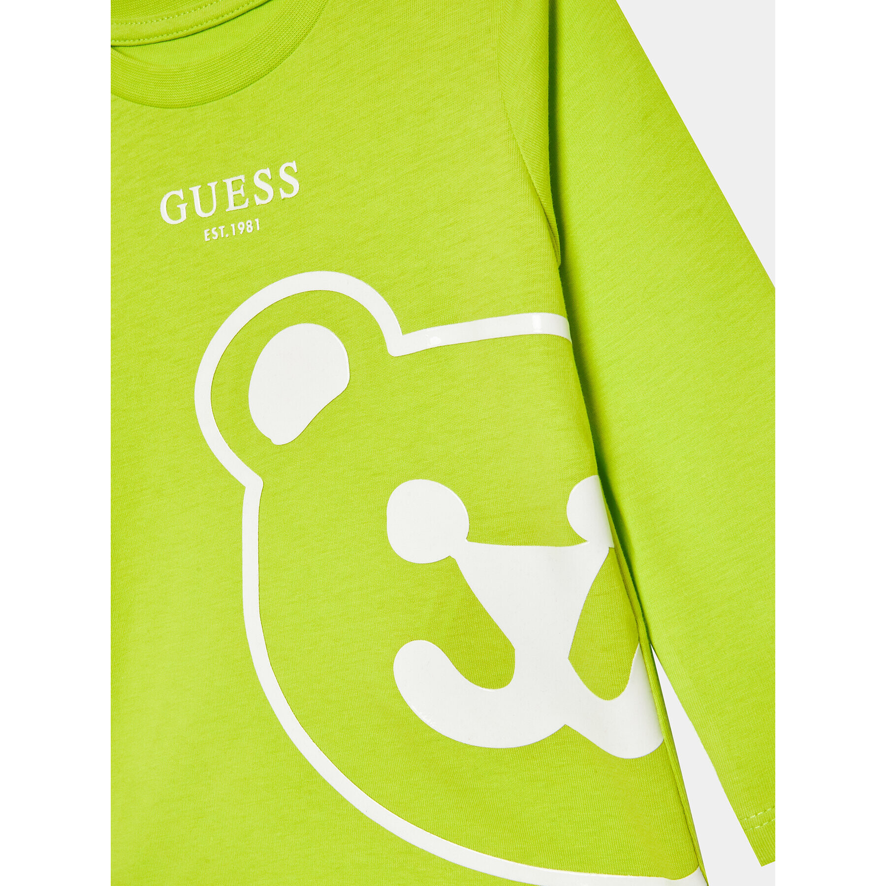 Guess Bluză I3YI01 K8HM4 Verde Regular Fit - Pled.ro