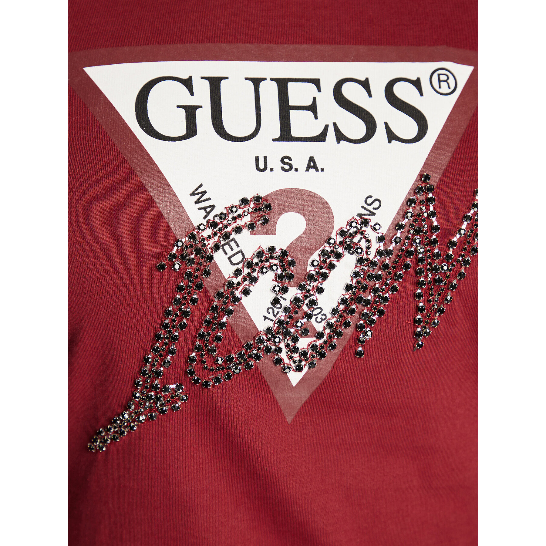 Guess Bluză Icon W2BI39 I3Z13 Roșu Regular Fit - Pled.ro