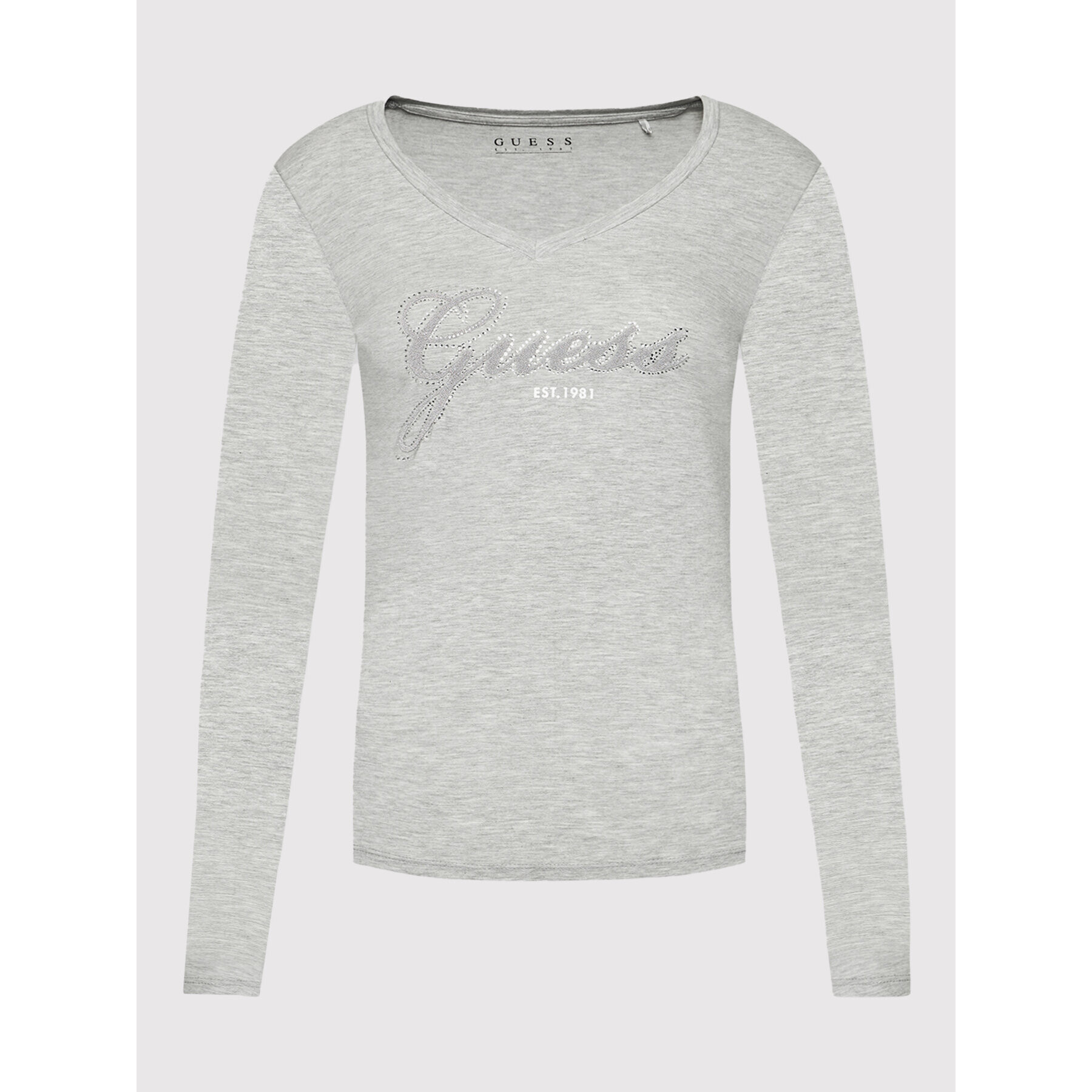 Guess Bluză Iradi W1BI01 J1311 Gri Regular Fit - Pled.ro