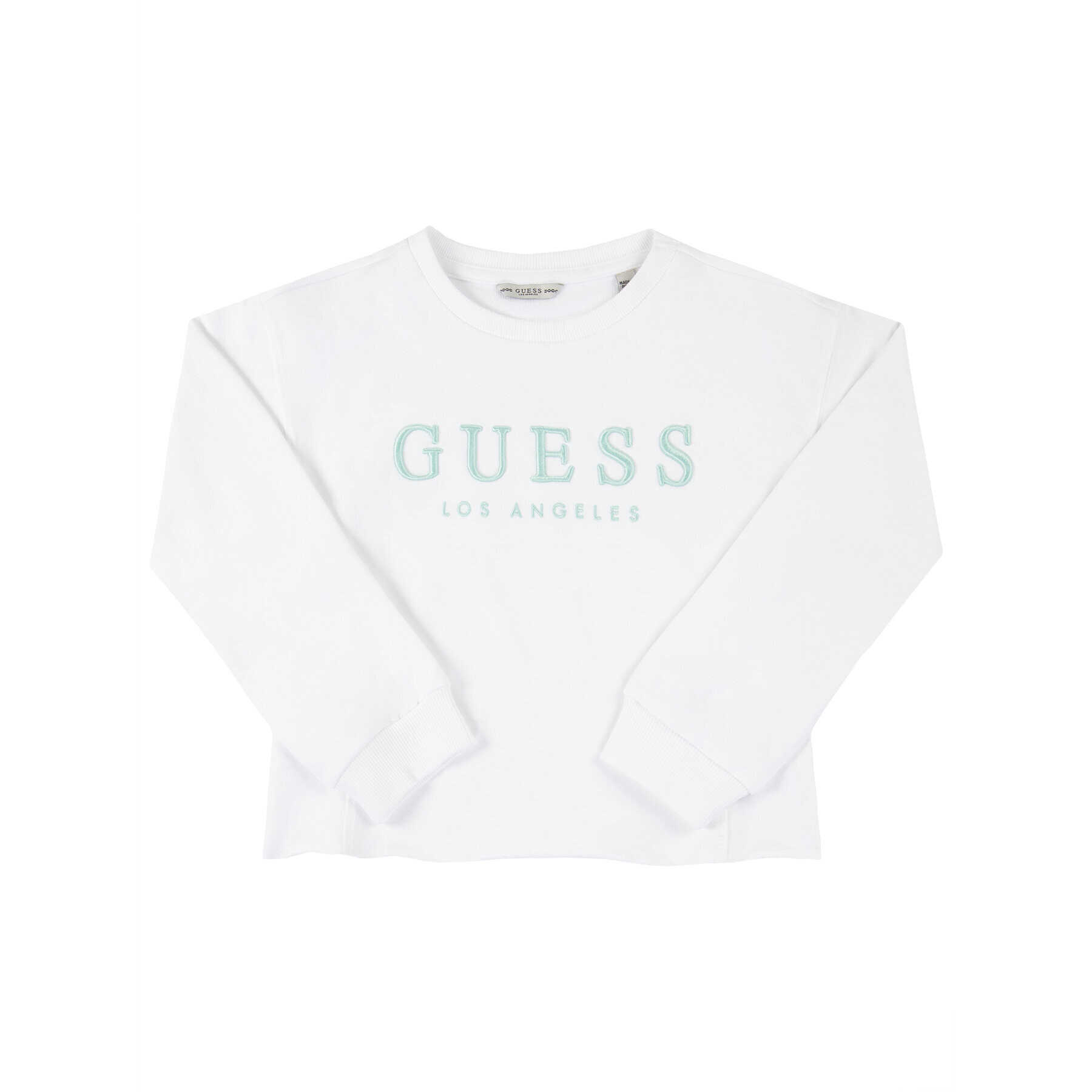 Guess Bluză J02Q00 K82R0 Alb Regular Fit - Pled.ro