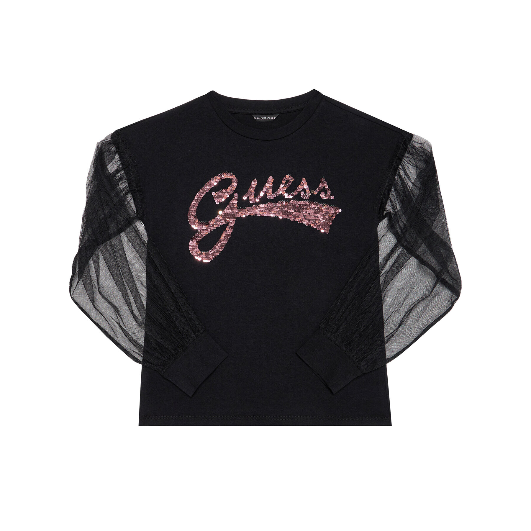 Guess Bluză J0YI05 K6YW0 Negru Regular Fit - Pled.ro