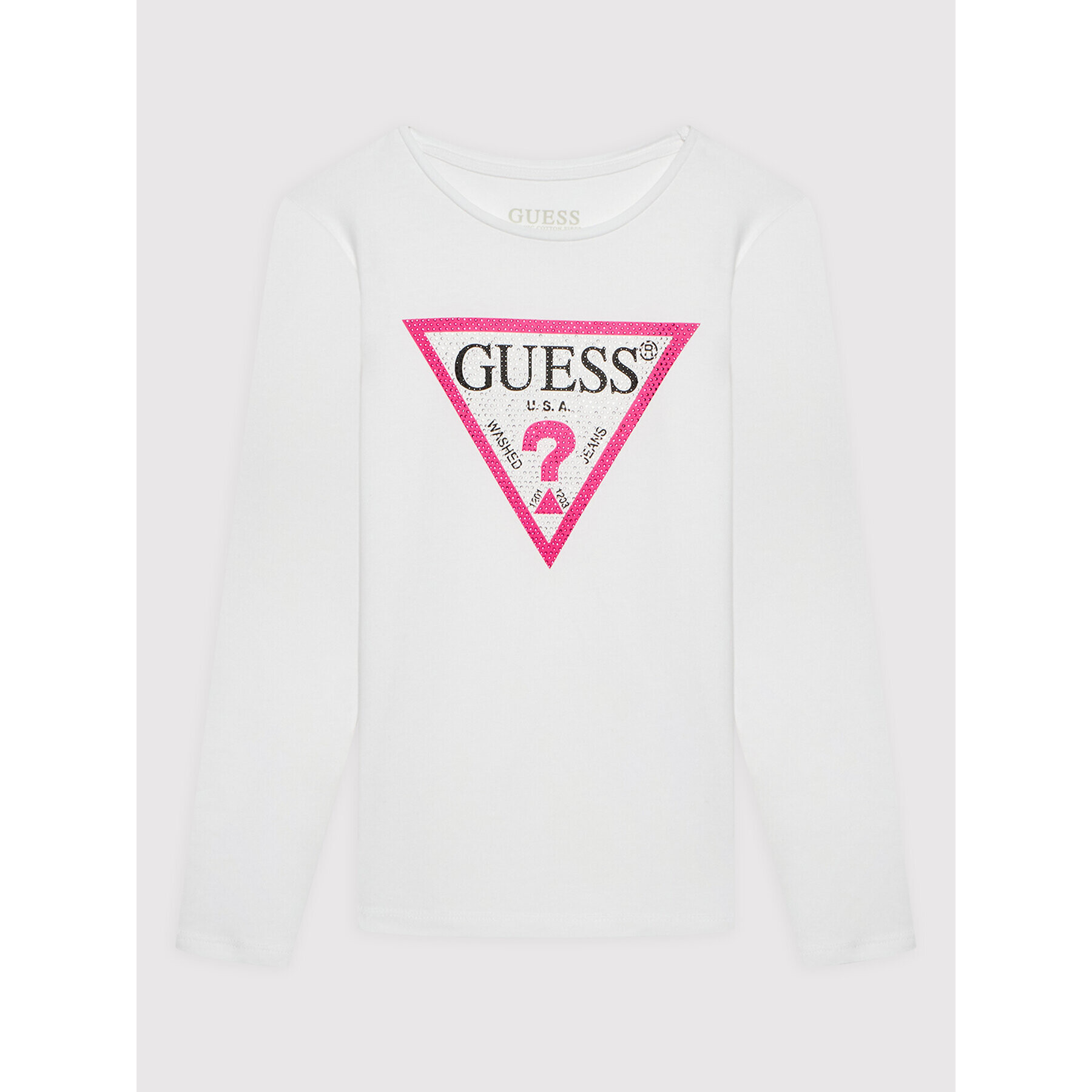 Guess Bluză J1YI36 K6YW1 Alb Regular Fit - Pled.ro