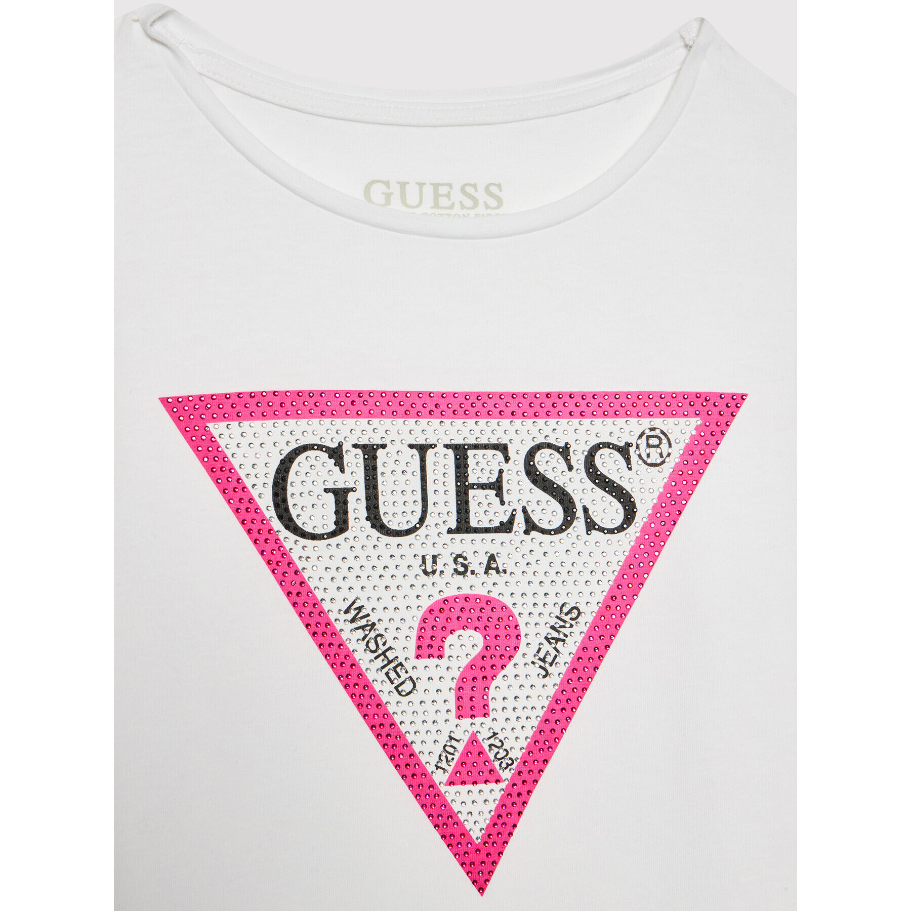 Guess Bluză J1YI36 K6YW1 Alb Regular Fit - Pled.ro