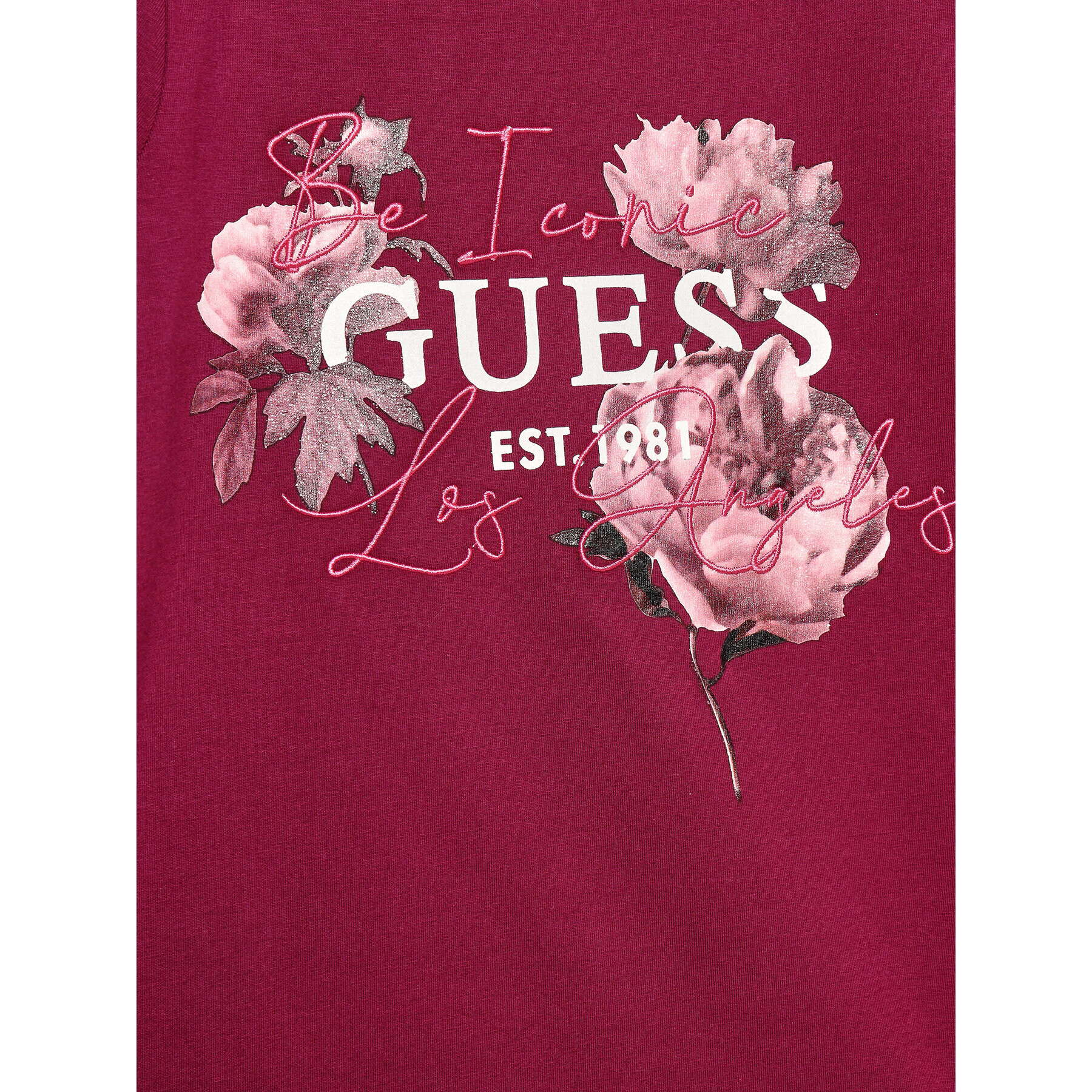 Guess Bluză J3BI25 J1314 Roz Regular Fit - Pled.ro