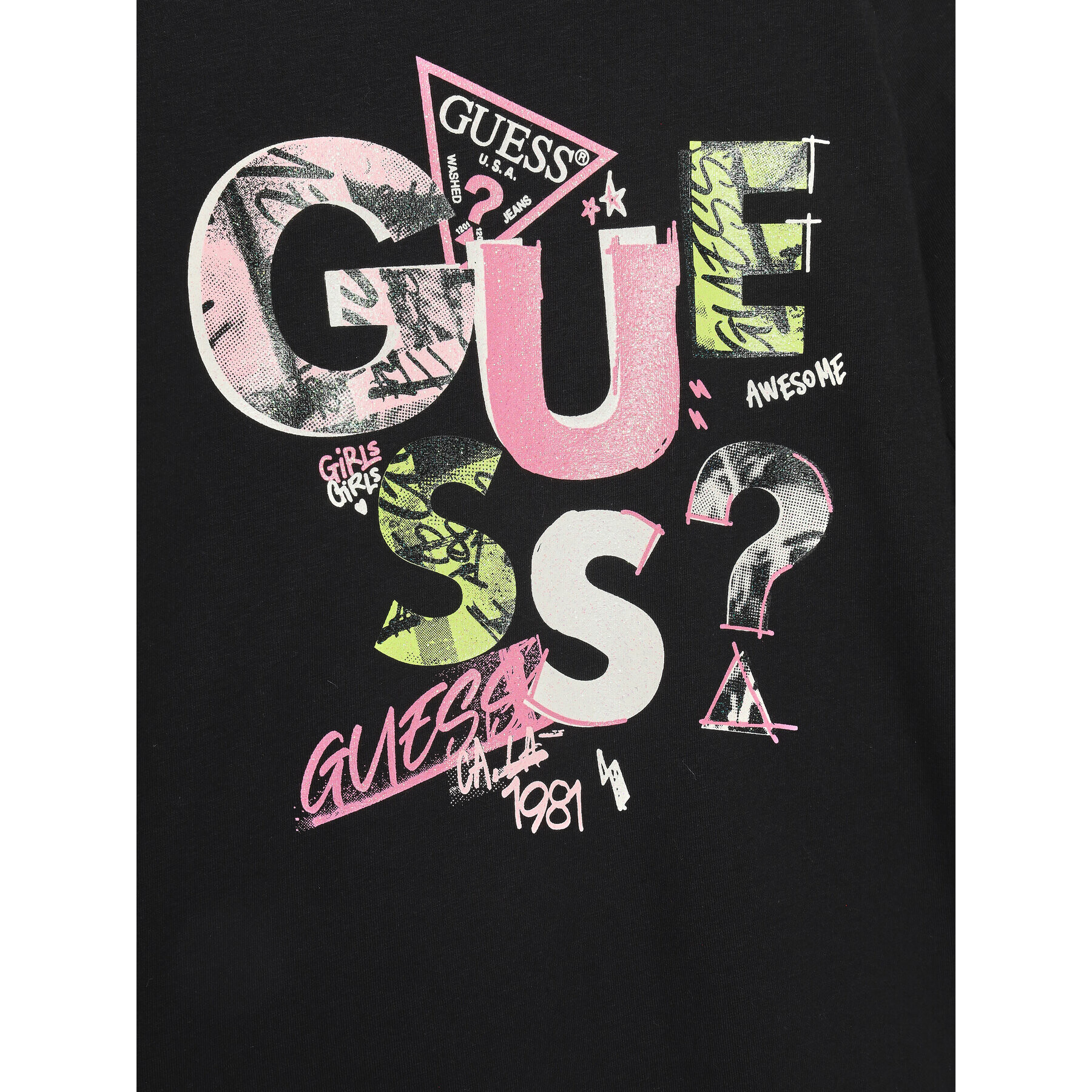 Guess Bluză J3BI40 J1314 Negru Regular Fit - Pled.ro